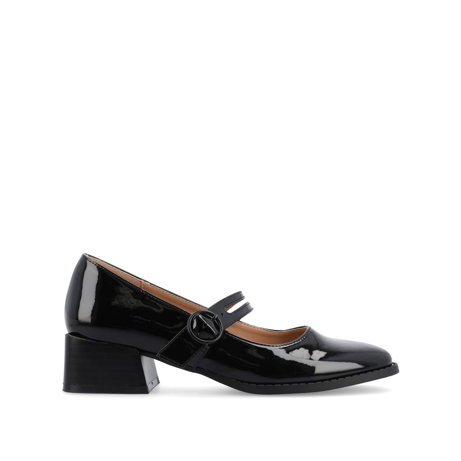 SAVVI MARY JANE PUMP HEELS IN VEGAN LEATHER