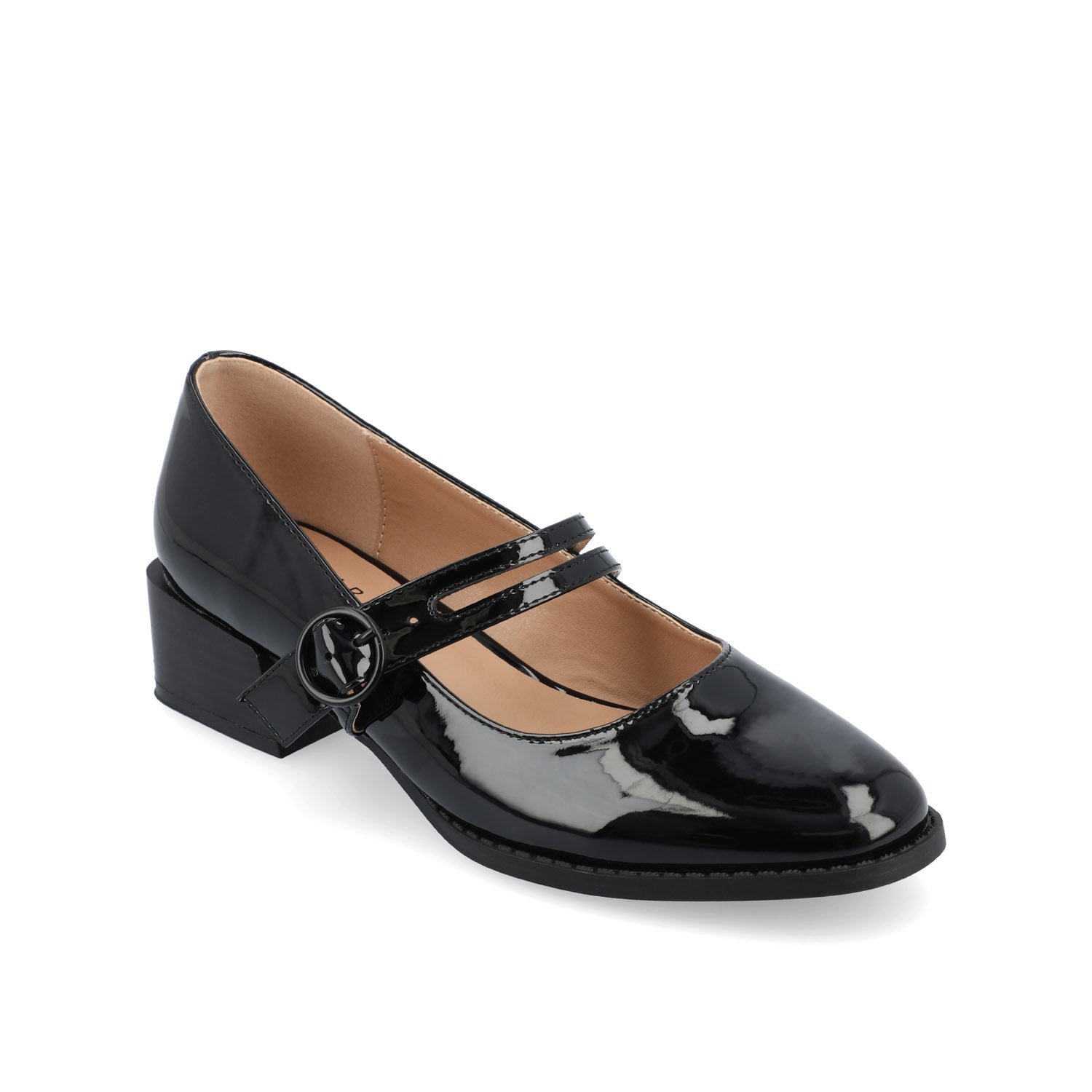 SAVVI MARY JANE PUMP HEELS IN VEGAN LEATHER