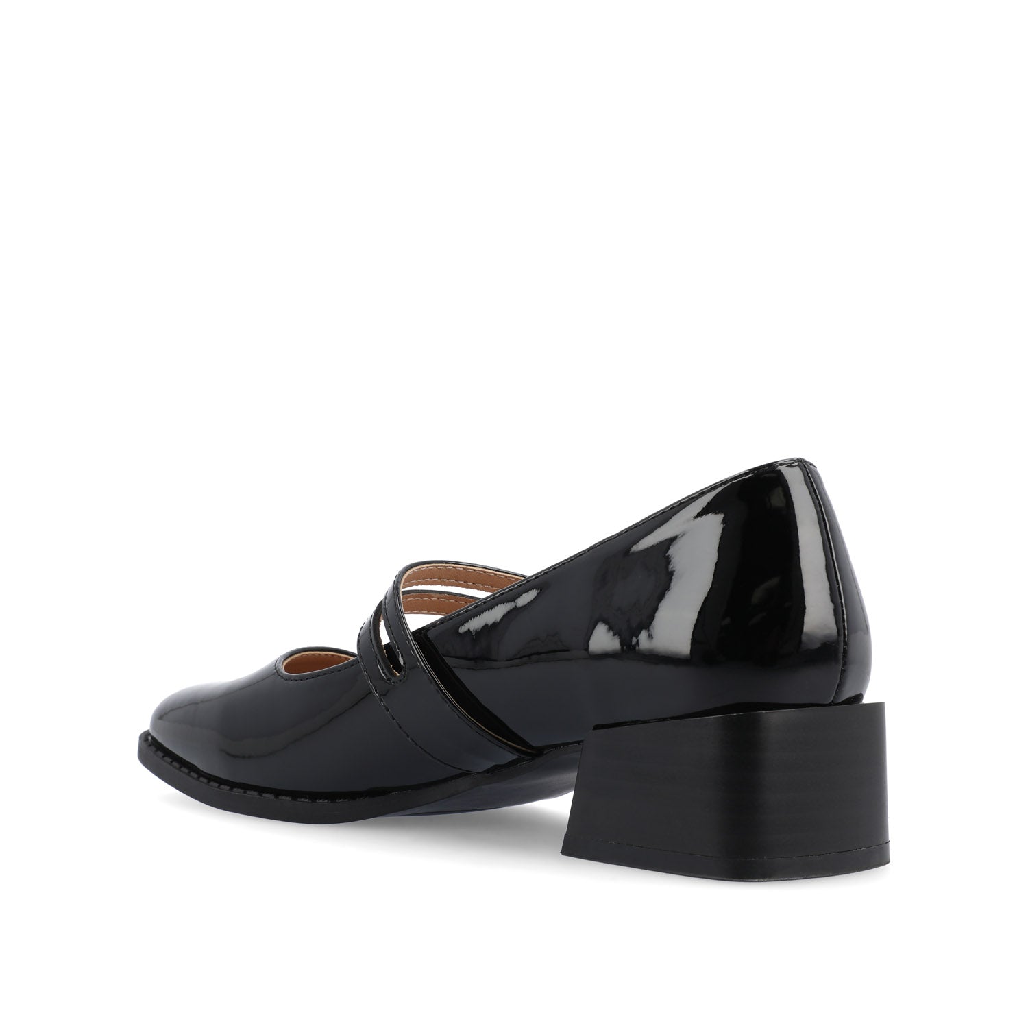 SAVVI MARY JANE PUMP HEELS IN VEGAN LEATHER