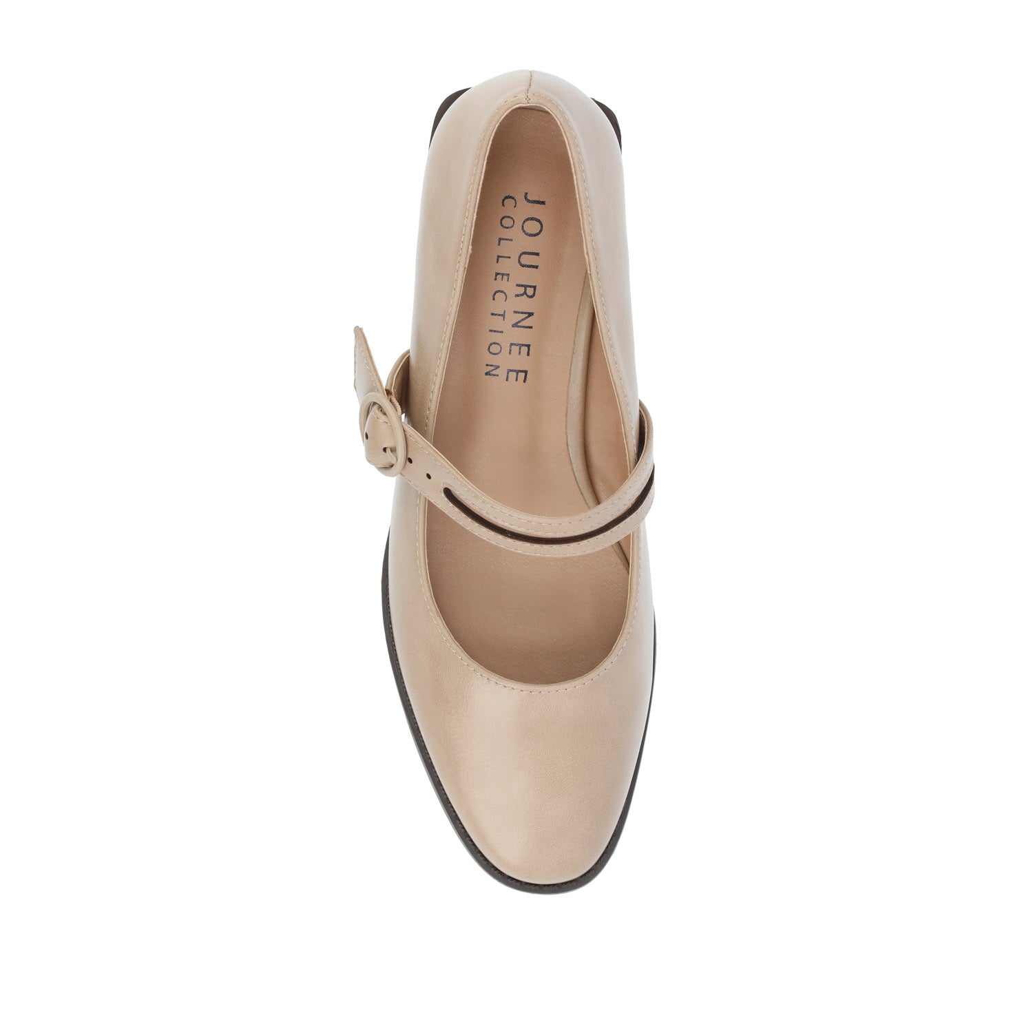 SAVVI MARY JANE PUMP HEELS IN VEGAN LEATHER