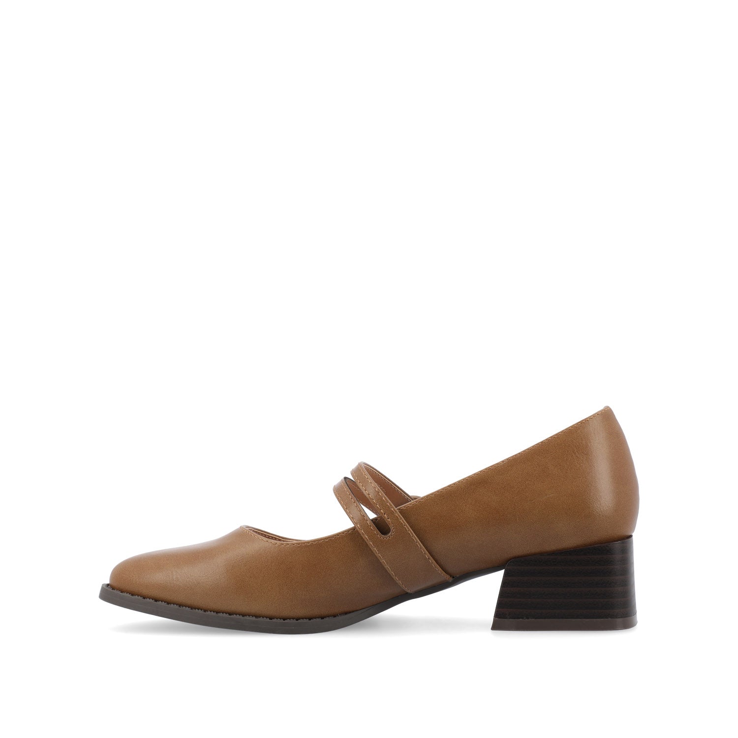 SAVVI MARY JANE PUMP HEELS IN VEGAN LEATHER