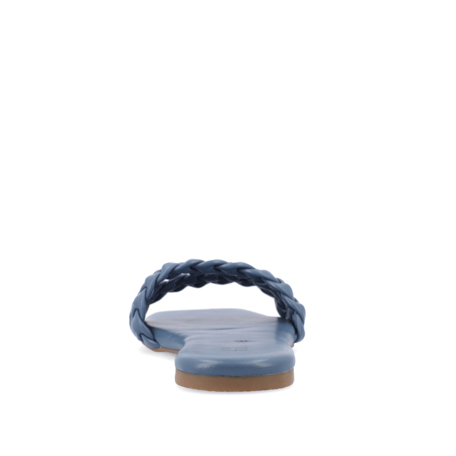 SAWYERR SLIDE SANDALS IN VEGAN LEATHER - Blue