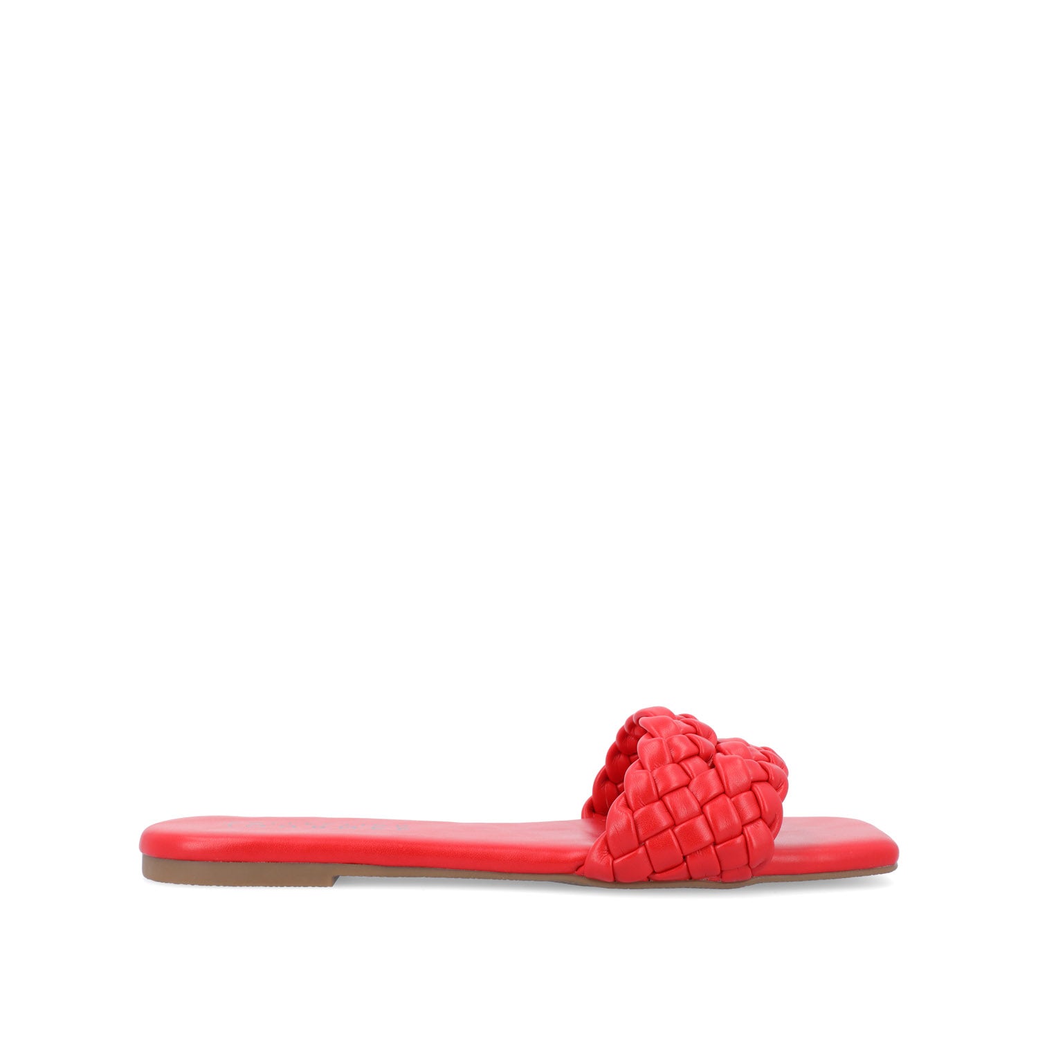 SAWYERR STATEMENT SLIDE SANDALS IN WIDE - Red