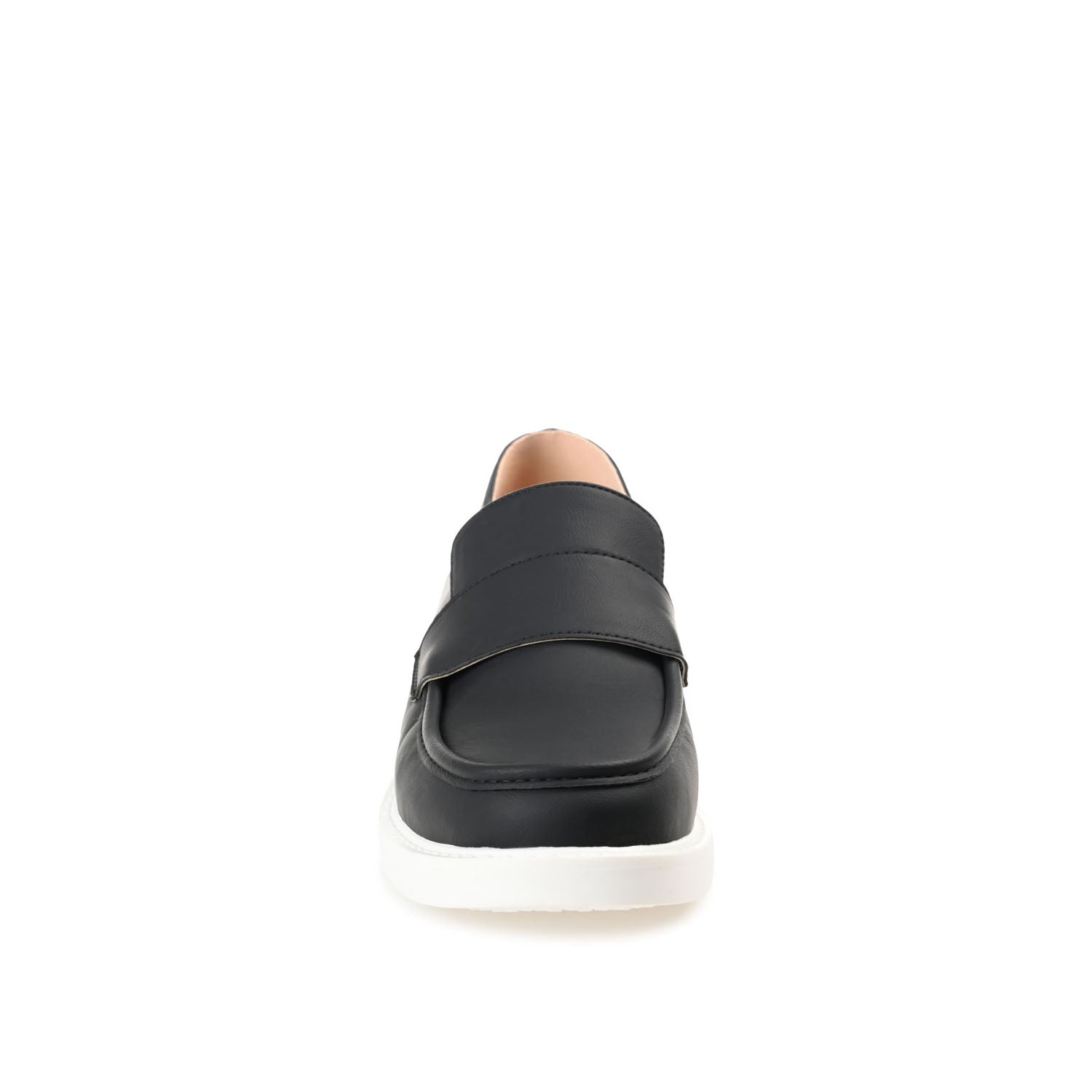 SAYDEE LOAFER FLATS IN VEGAN LEATHER - Black