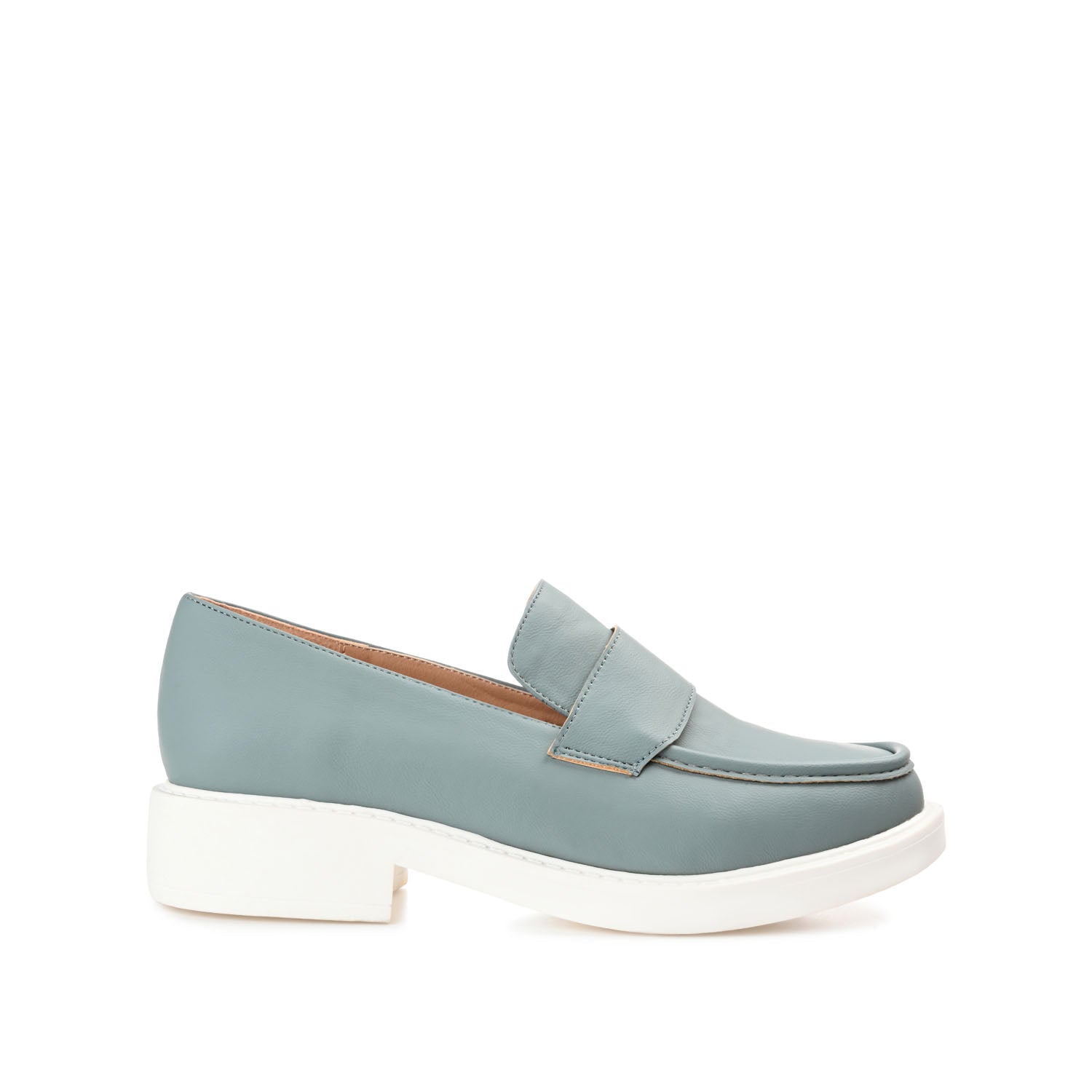 SAYDEE LOAFER FLATS IN VEGAN LEATHER - Blue