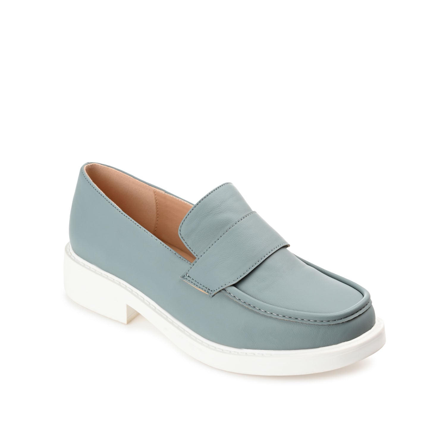 SAYDEE LOAFER FLATS IN VEGAN LEATHER - Blue