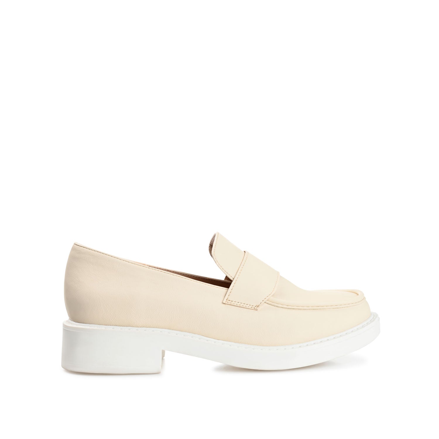 SAYDEE LOAFER FLATS IN VEGAN LEATHER - Bone