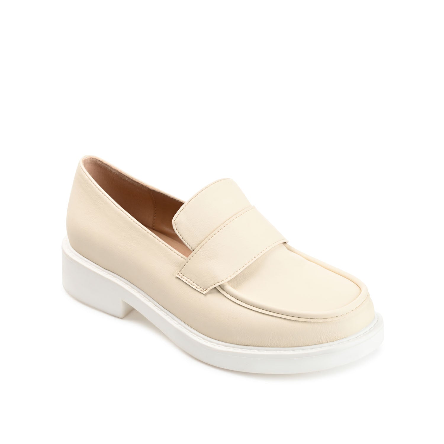 SAYDEE LOAFER FLATS IN VEGAN LEATHER - Bone