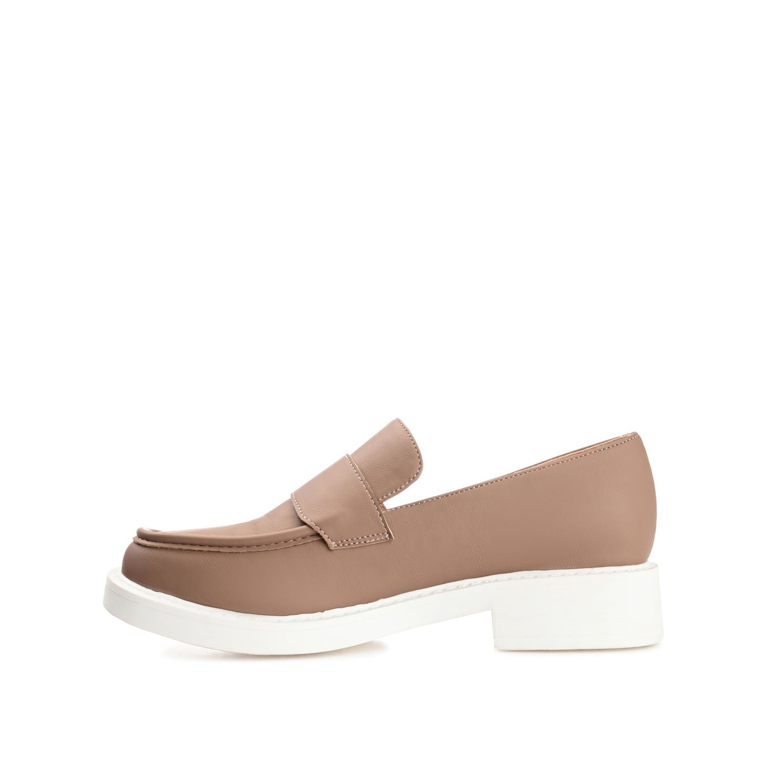 SAYDEE LOAFER FLATS IN VEGAN LEATHER - Taupe