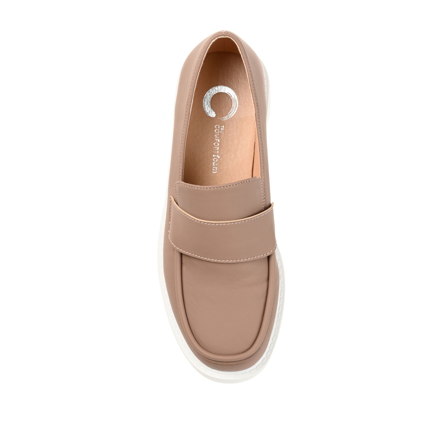 SAYDEE LOAFER FLATS IN VEGAN LEATHER - Taupe