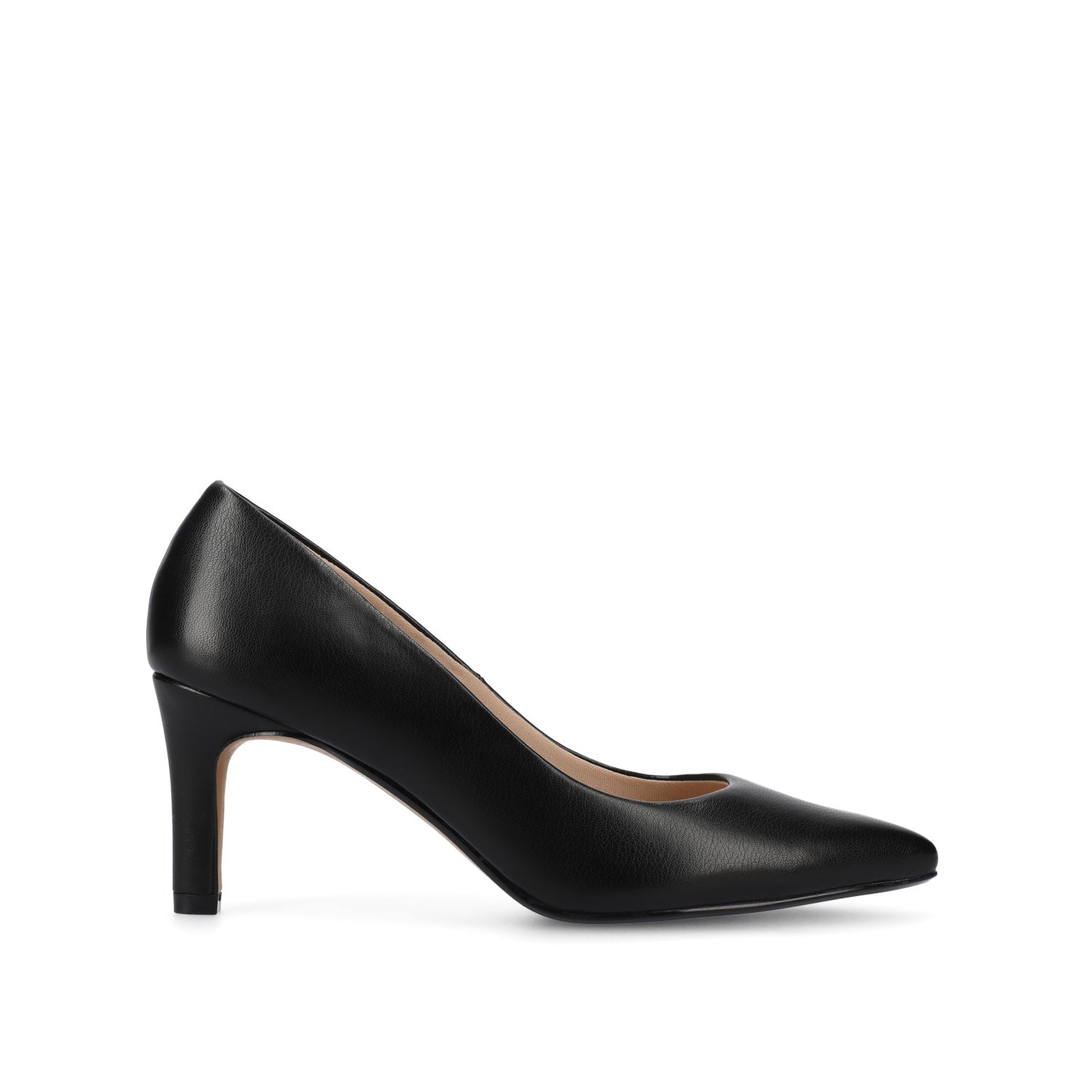 SCYLEE STILETTO PUMP HEELS IN VEGAN LEATHER