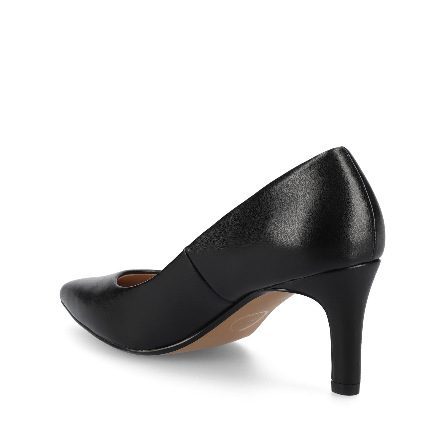 SCYLEE STILETTO PUMP HEELS IN VEGAN LEATHER
