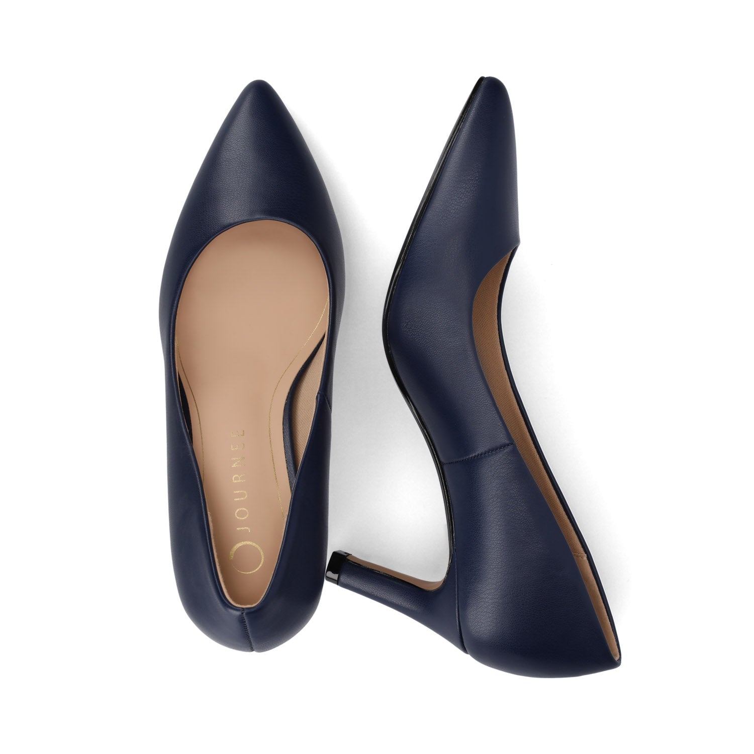 SCYLEE STILETTO PUMP HEELS IN VEGAN LEATHER