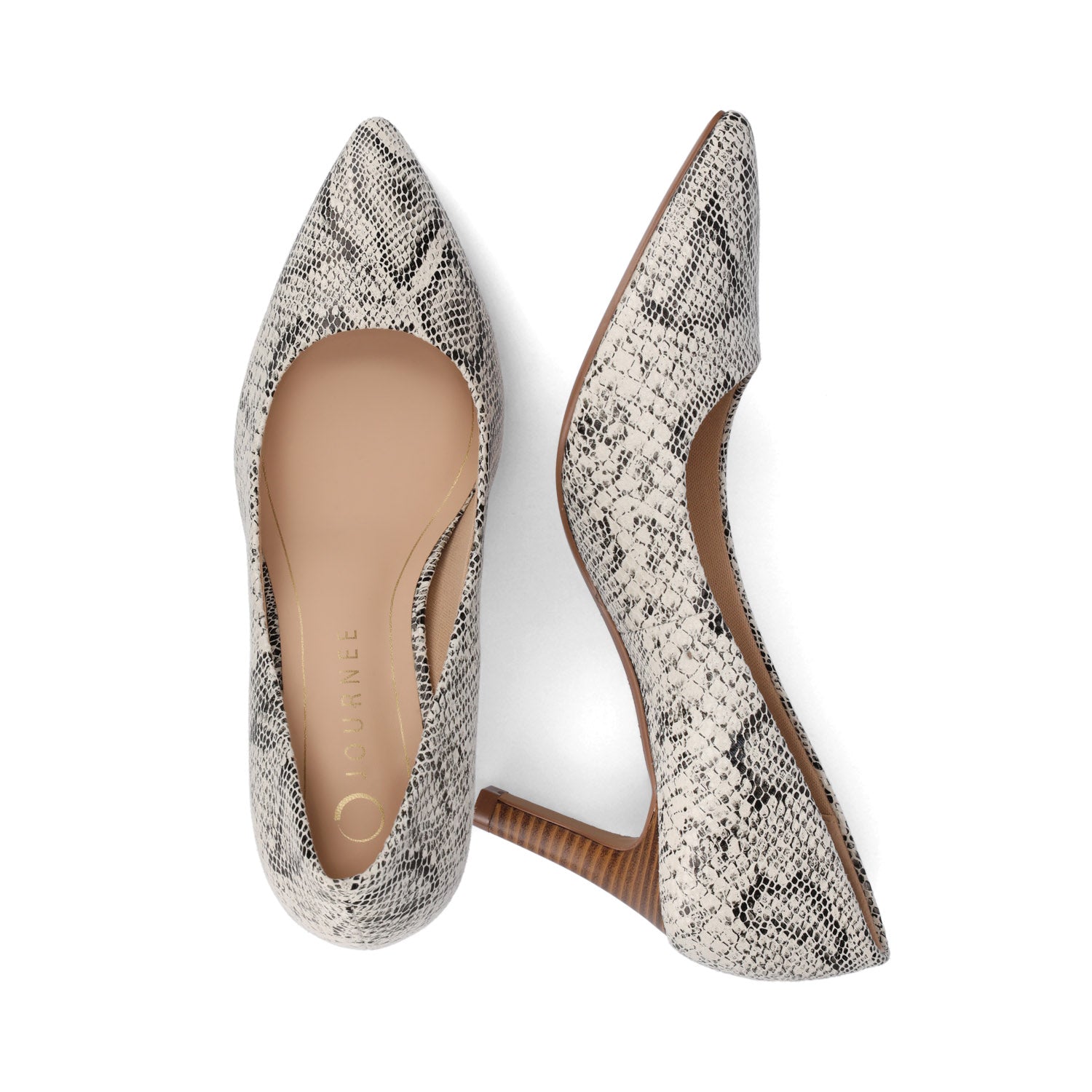 SCYLEE STILETTO PUMP HEELS IN VEGAN LEATHER