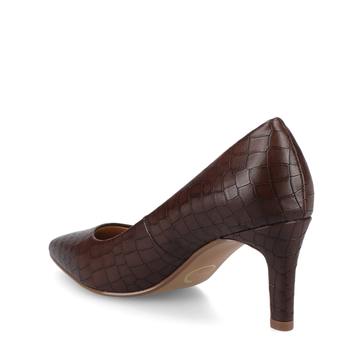 SCYLEE STILETTO PUMP HEELS IN WIDE - Brown