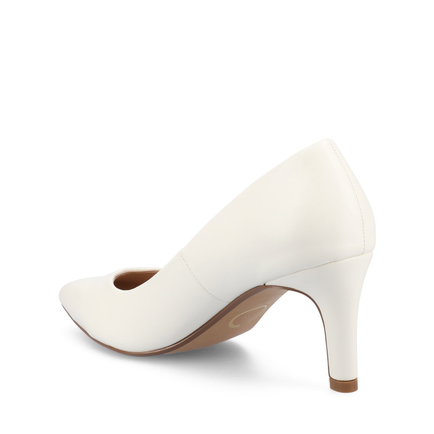 SCYLEE STILETTO PUMP HEELS IN VEGAN LEATHER