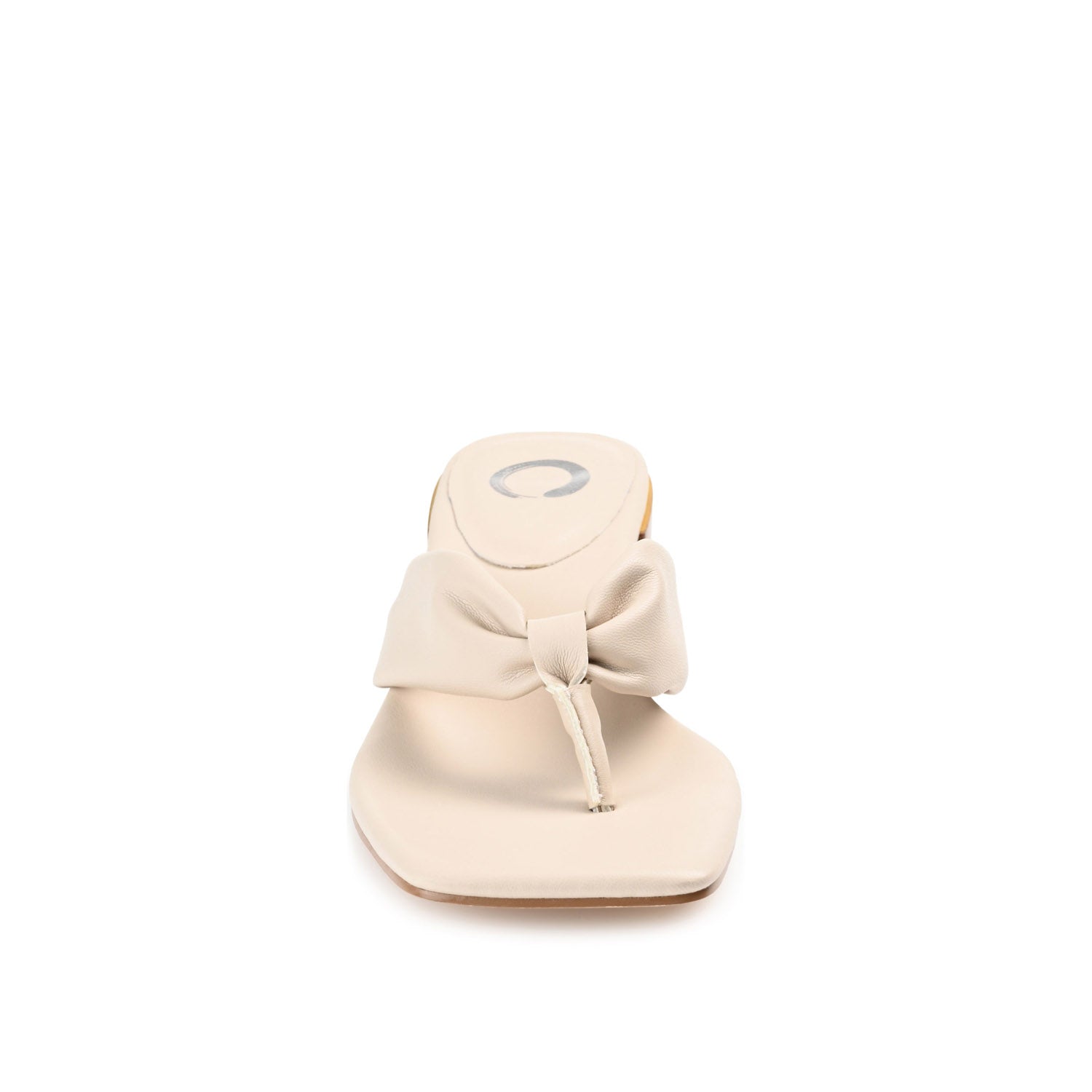 SEELAH BLOCK HEELED SANDALS IN VEGAN LEATHER - Bone