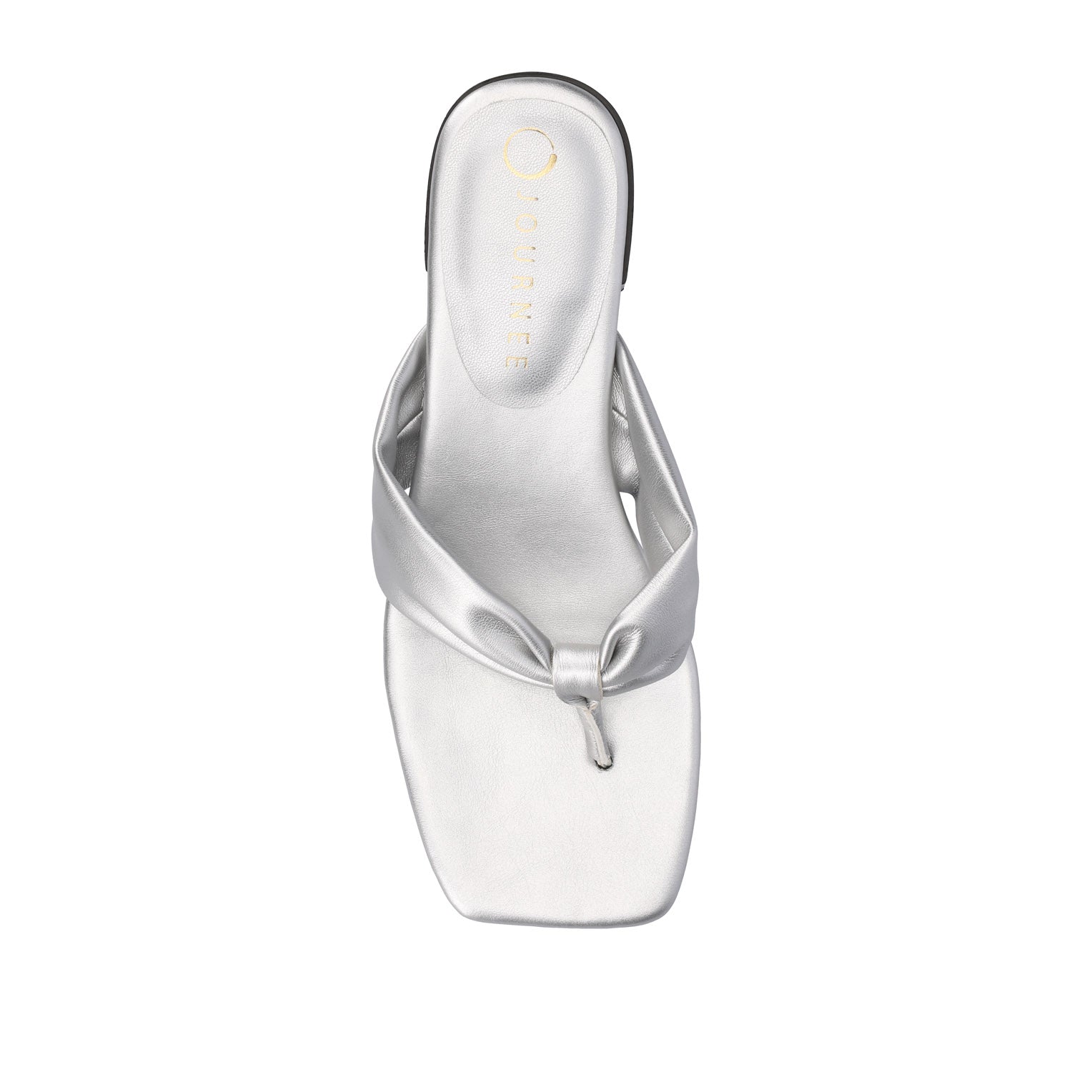 SEELAH BLOCK HEELED SANDALS IN VEGAN LEATHER - Silver