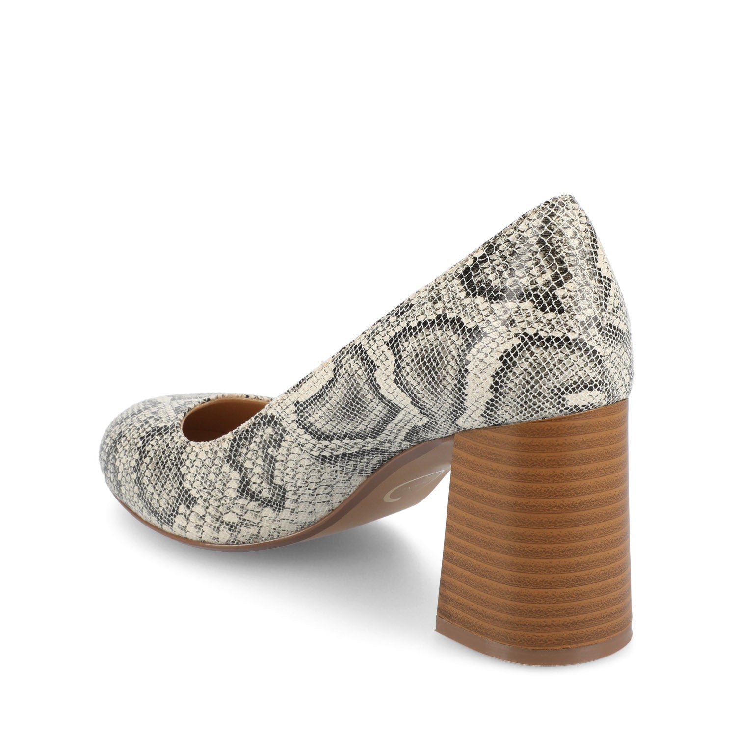 SERAPHINA BLOCK PUMP HEELS - Snake