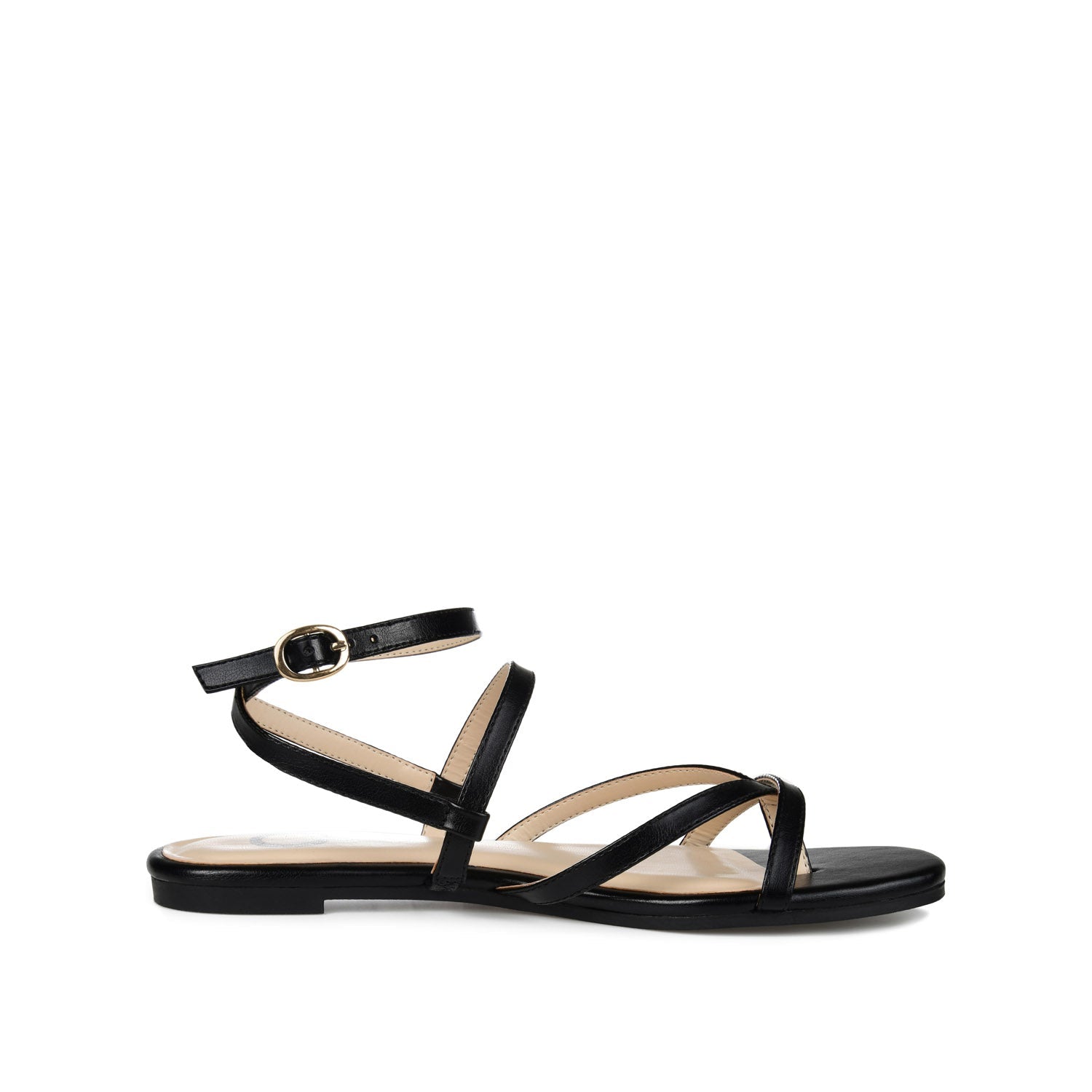 SERISSA CRISSCROSS SANDAL IN VEGAN LEATHER - Black