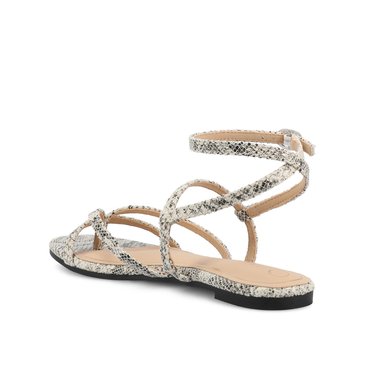 SERISSA CRISSCROSS SANDAL IN VEGAN LEATHER - Snake