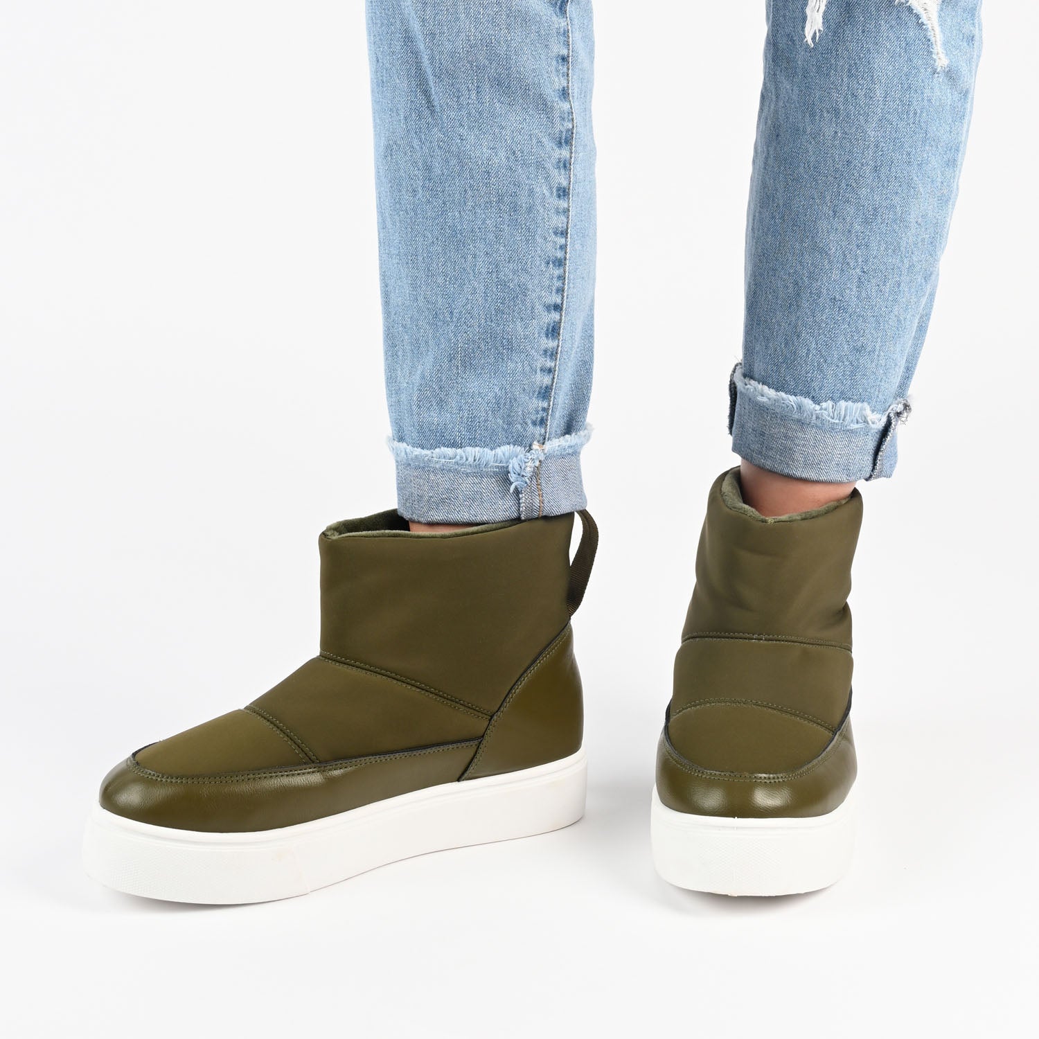 SETHIE PUFFY SNOW BOOTS - Rust