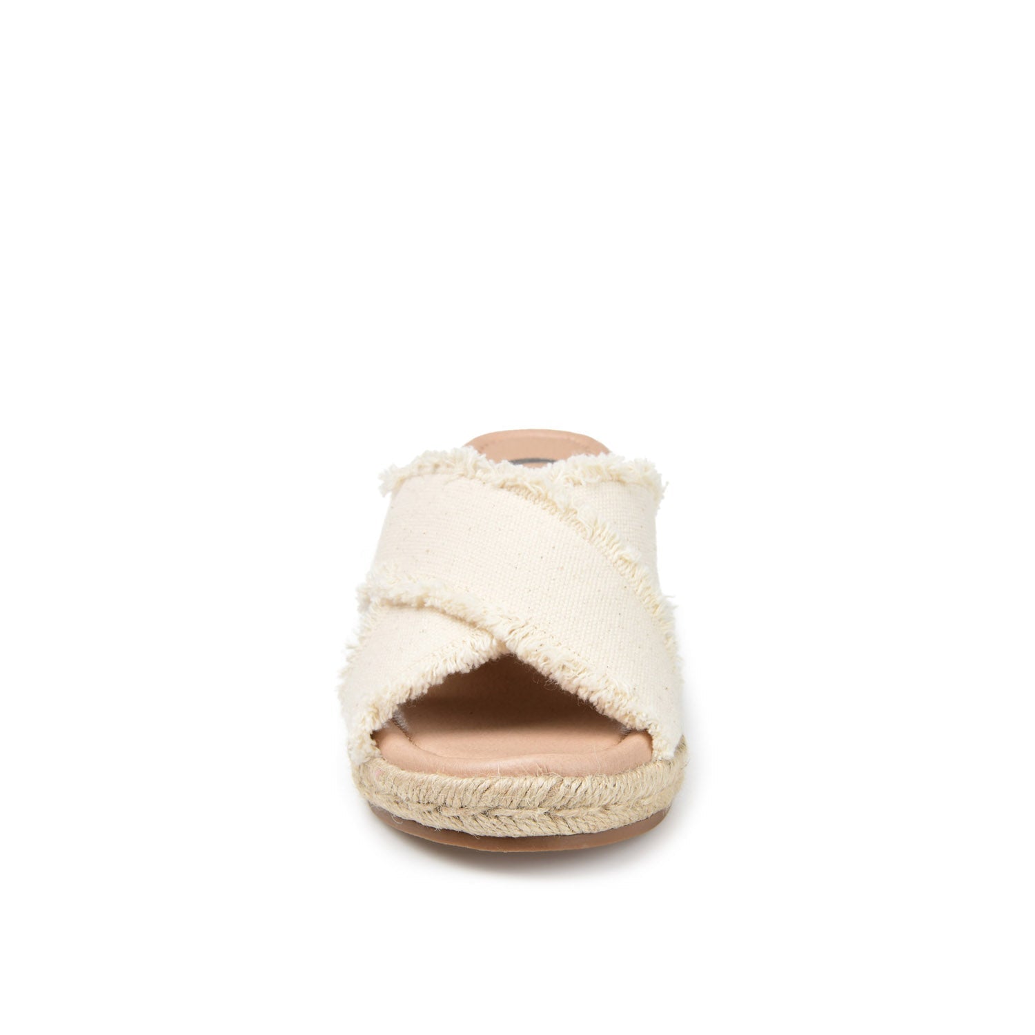 SHANNI ESPADRILLE WEDGE HEELED SANDALS - Beige