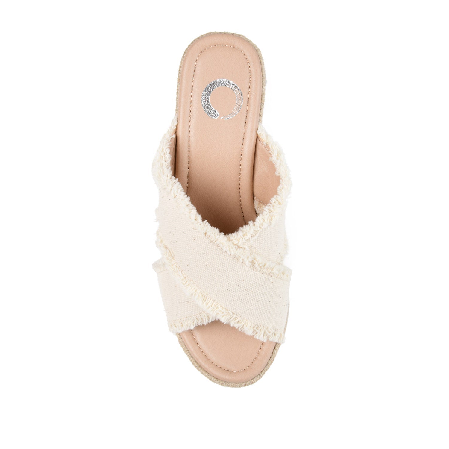SHANNI ESPADRILLE WEDGE HEELED SANDALS - Beige
