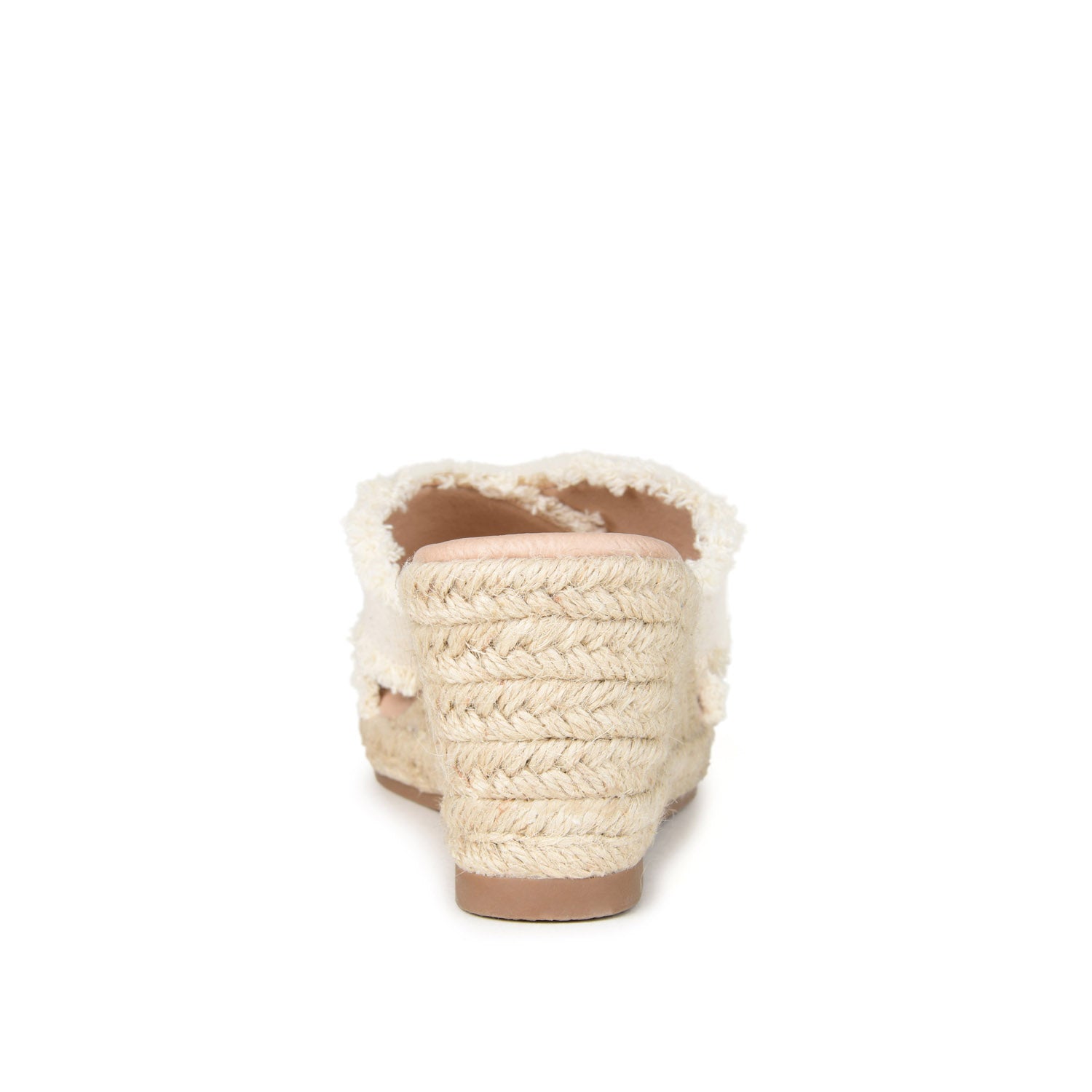 SHANNI ESPADRILLE WEDGE HEELED SANDALS - Beige