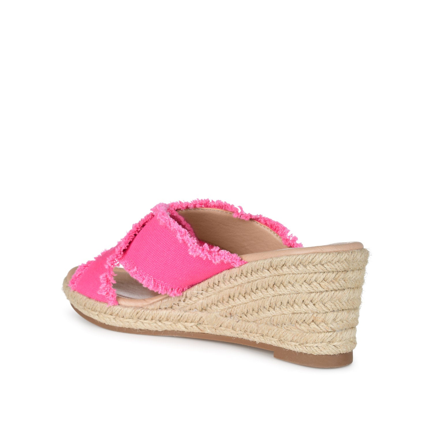 SHANNI ESPADRILLE WEDGE HEELED SANDALS - Fuchsia