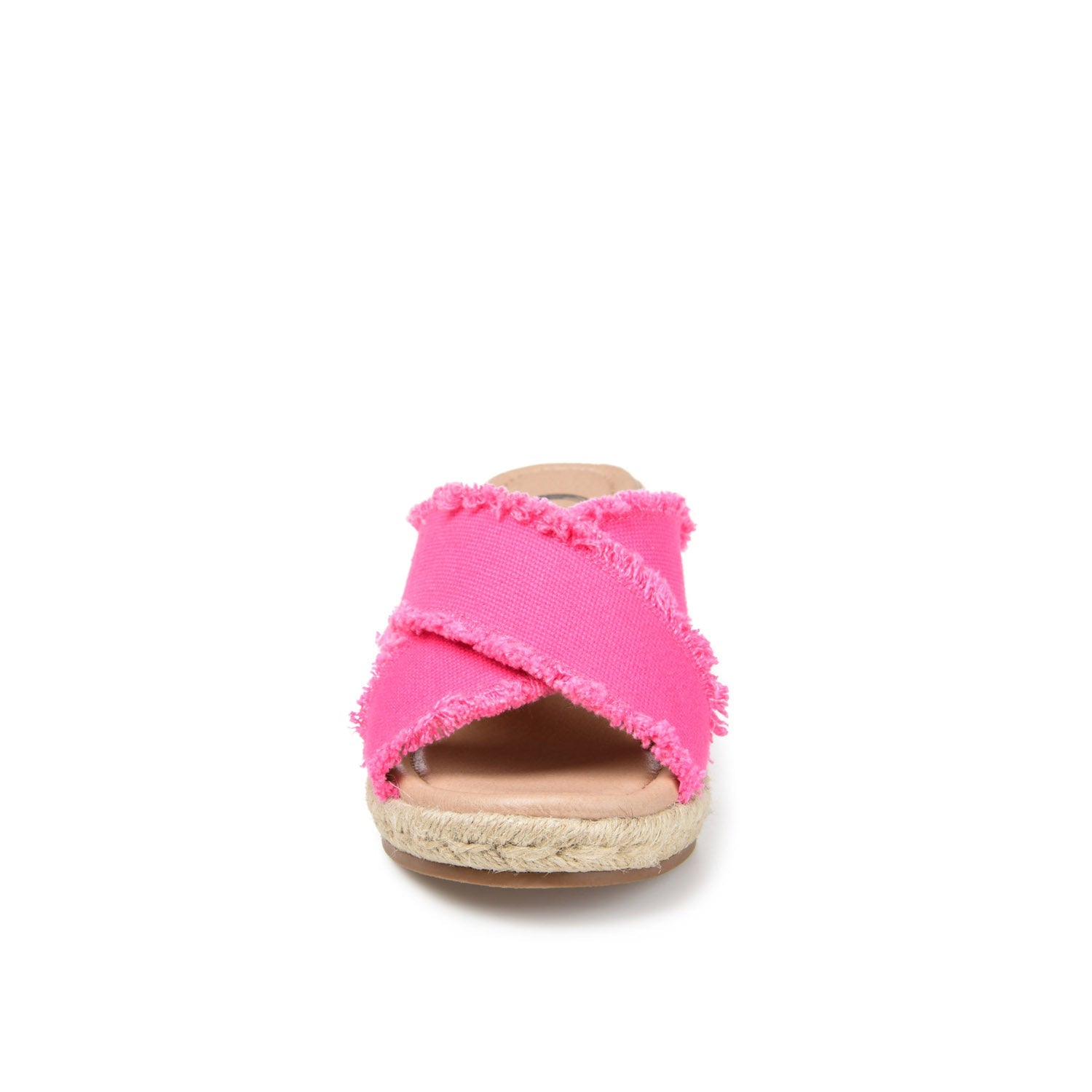 SHANNI ESPADRILLE WEDGE HEELED SANDALS - Fuchsia