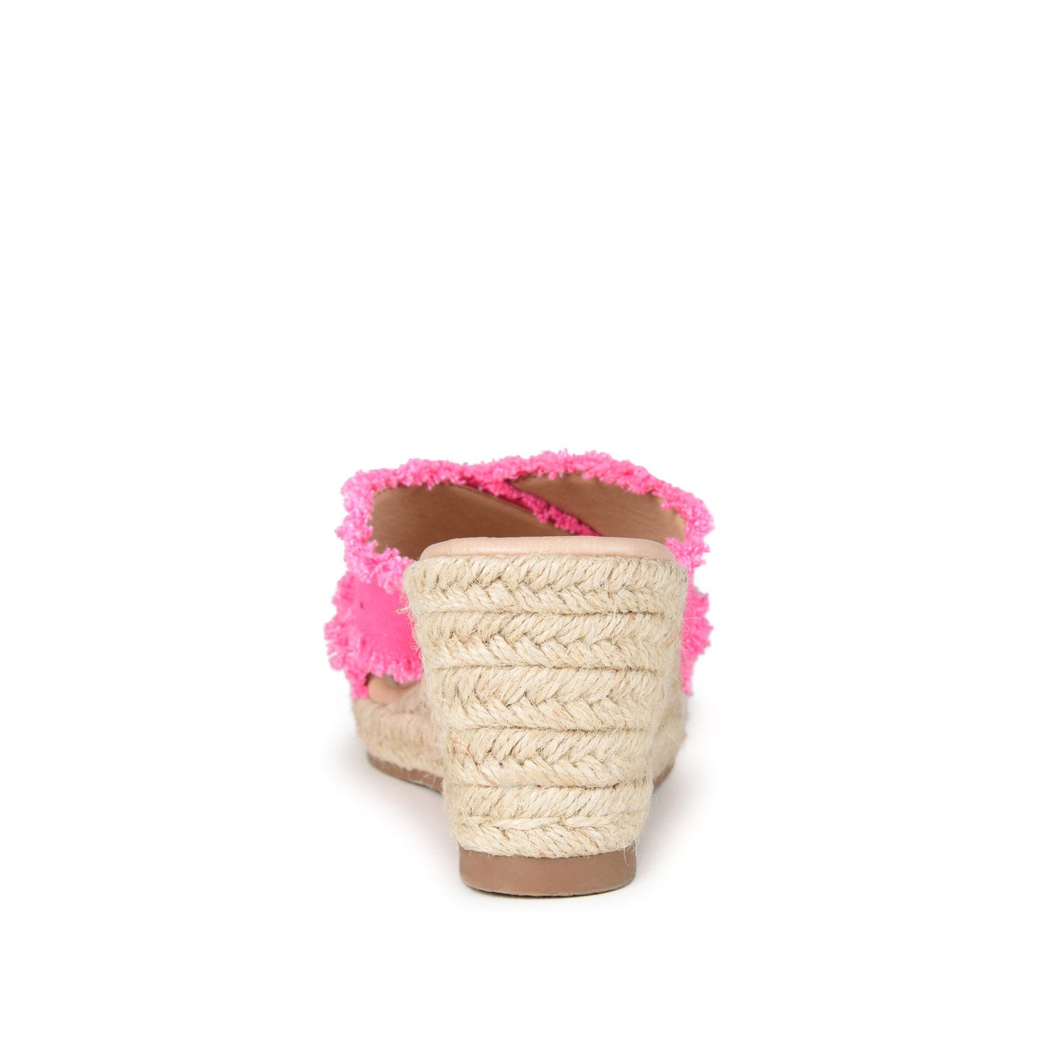 SHANNI ESPADRILLE WEDGE HEELED SANDALS - Fuchsia