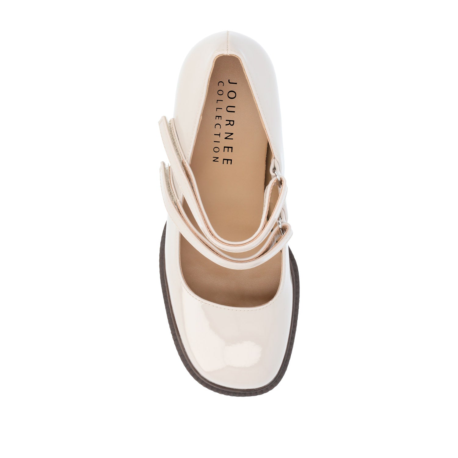 SHASTA MARY JANE PUMP HEELS IN WIDE - Nude