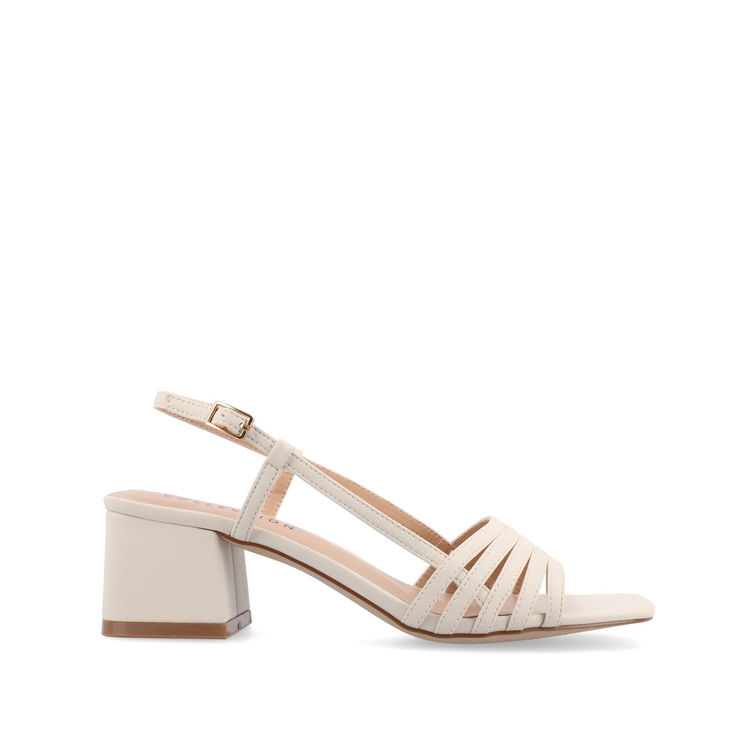 SHAYANA STRAPPY HEELS IN VEGAN LEATHER IN WIDE