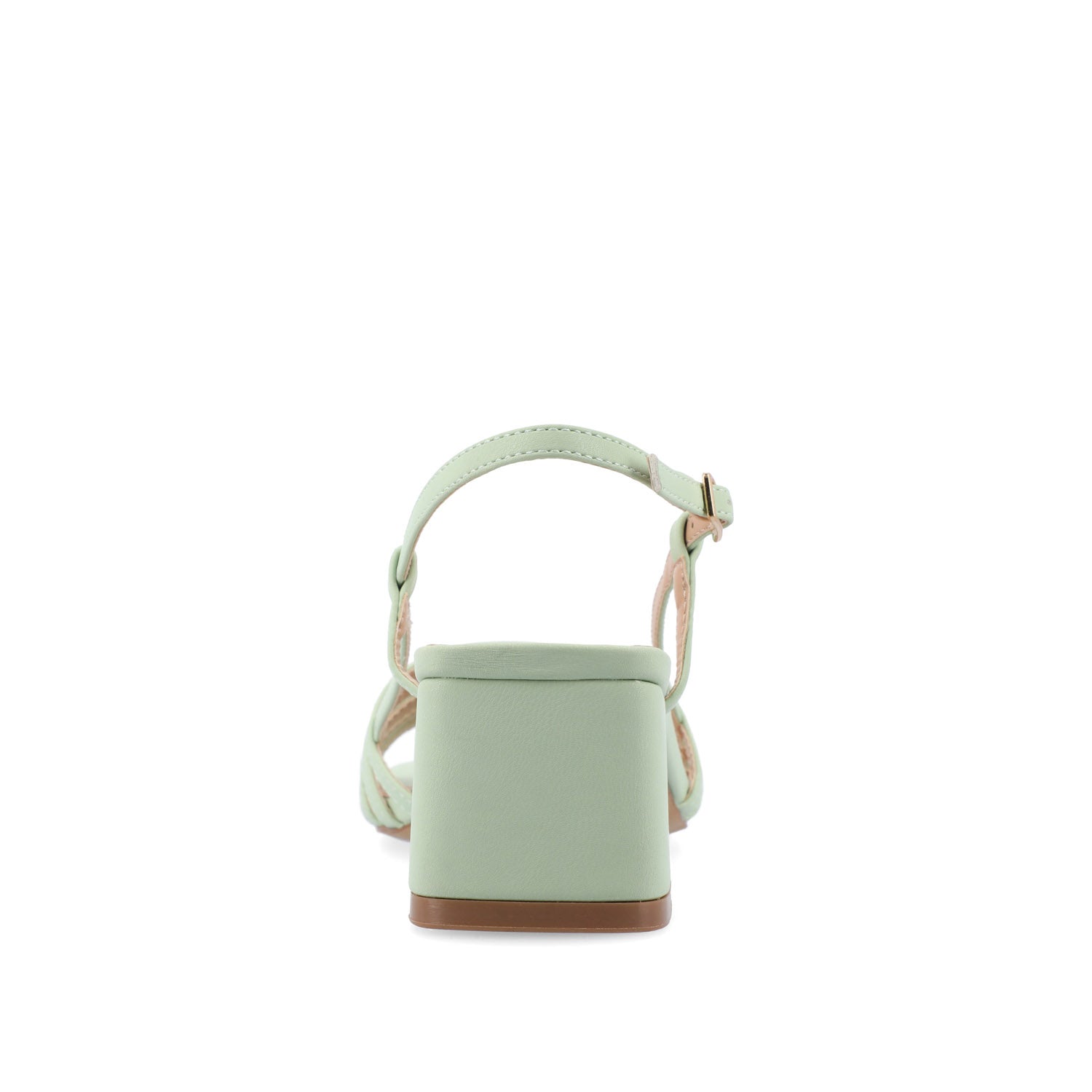 SHAYANA STRAPPY HEELS IN VEGAN LEATHER - Green