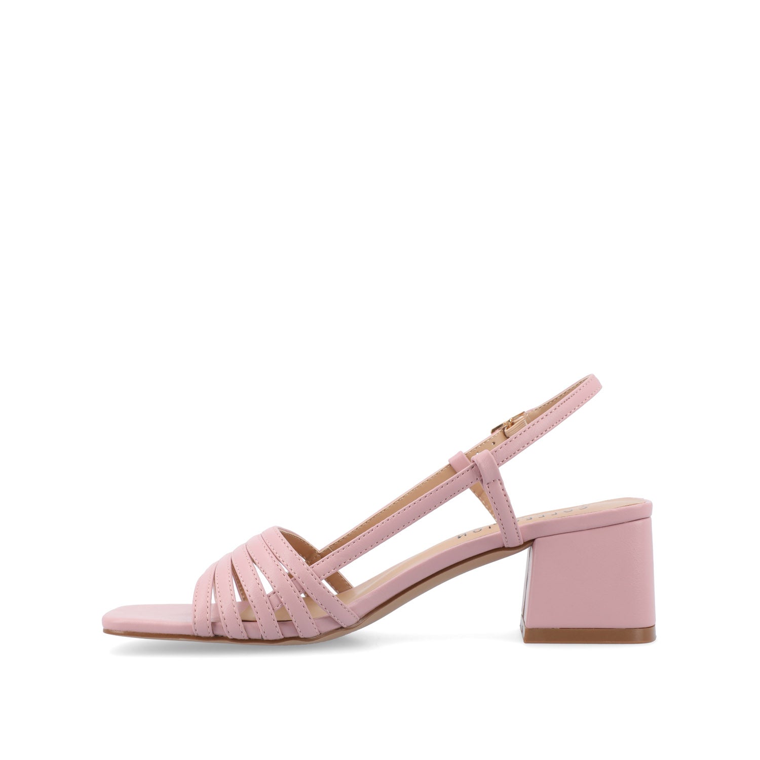 SHAYANA STRAPPY HEELS IN VEGAN LEATHER - Mauve