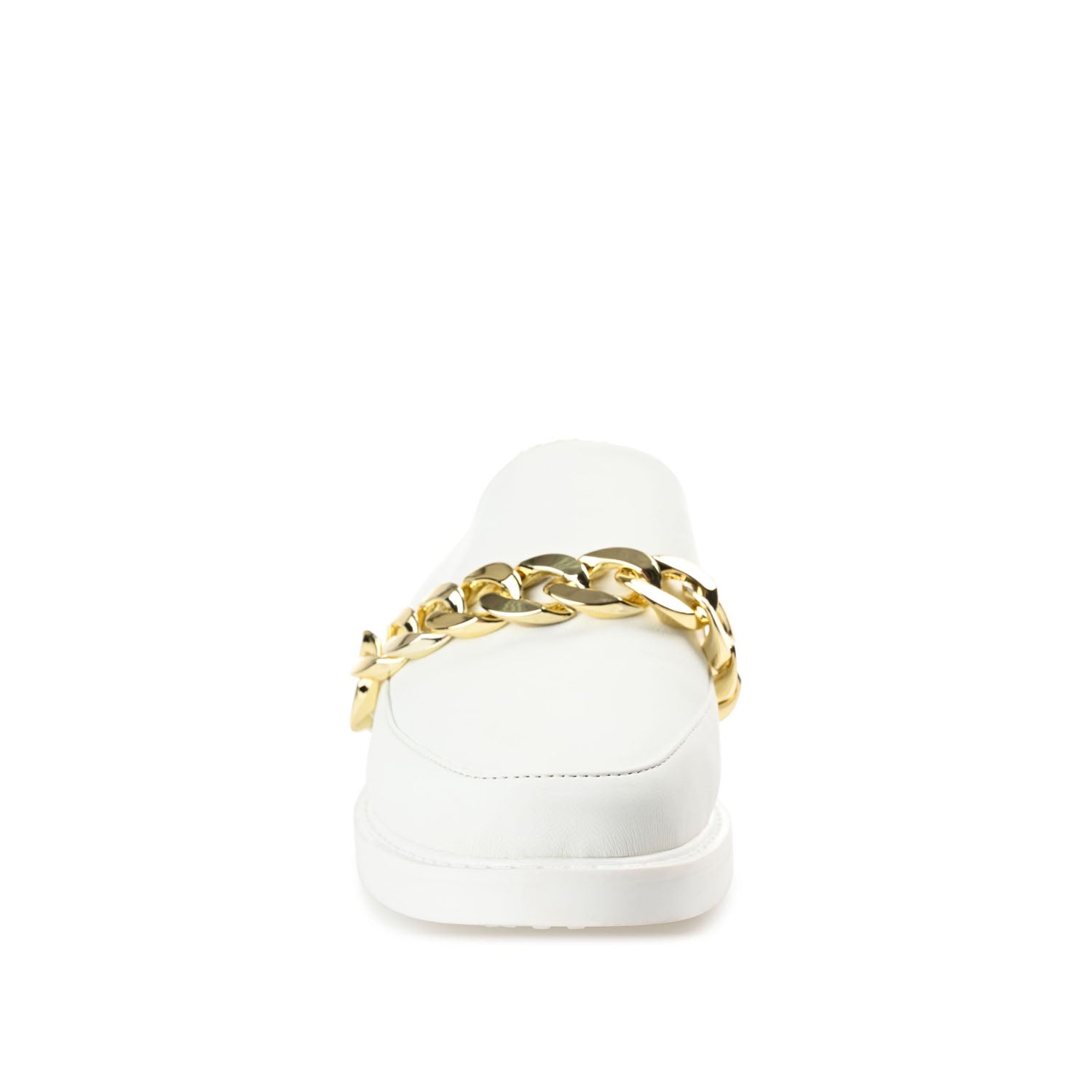 SHEAH LOAFER CLOGS IN VEGAN LEATHER - White