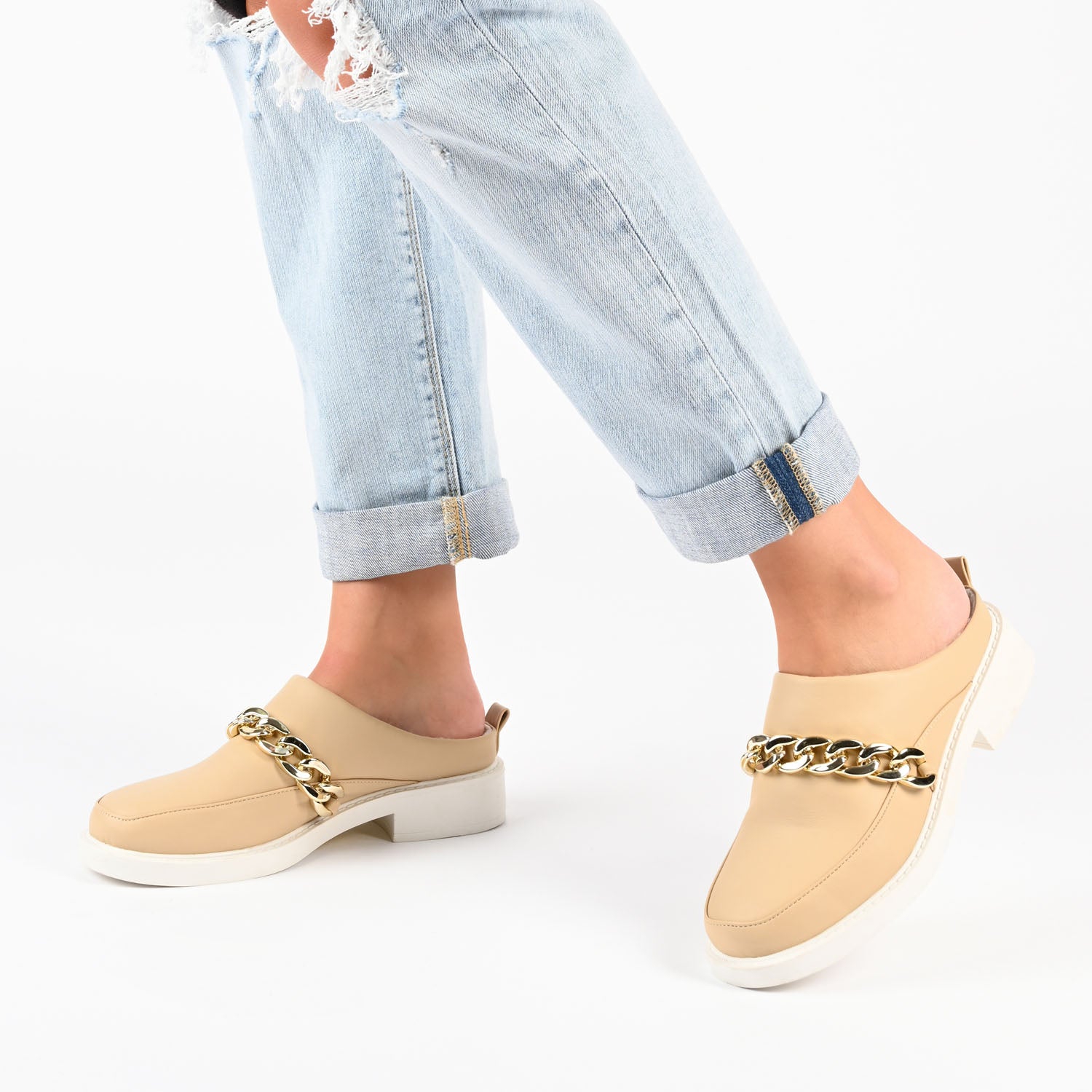 SHEAH LOAFER CLOGS IN VEGAN LEATHER