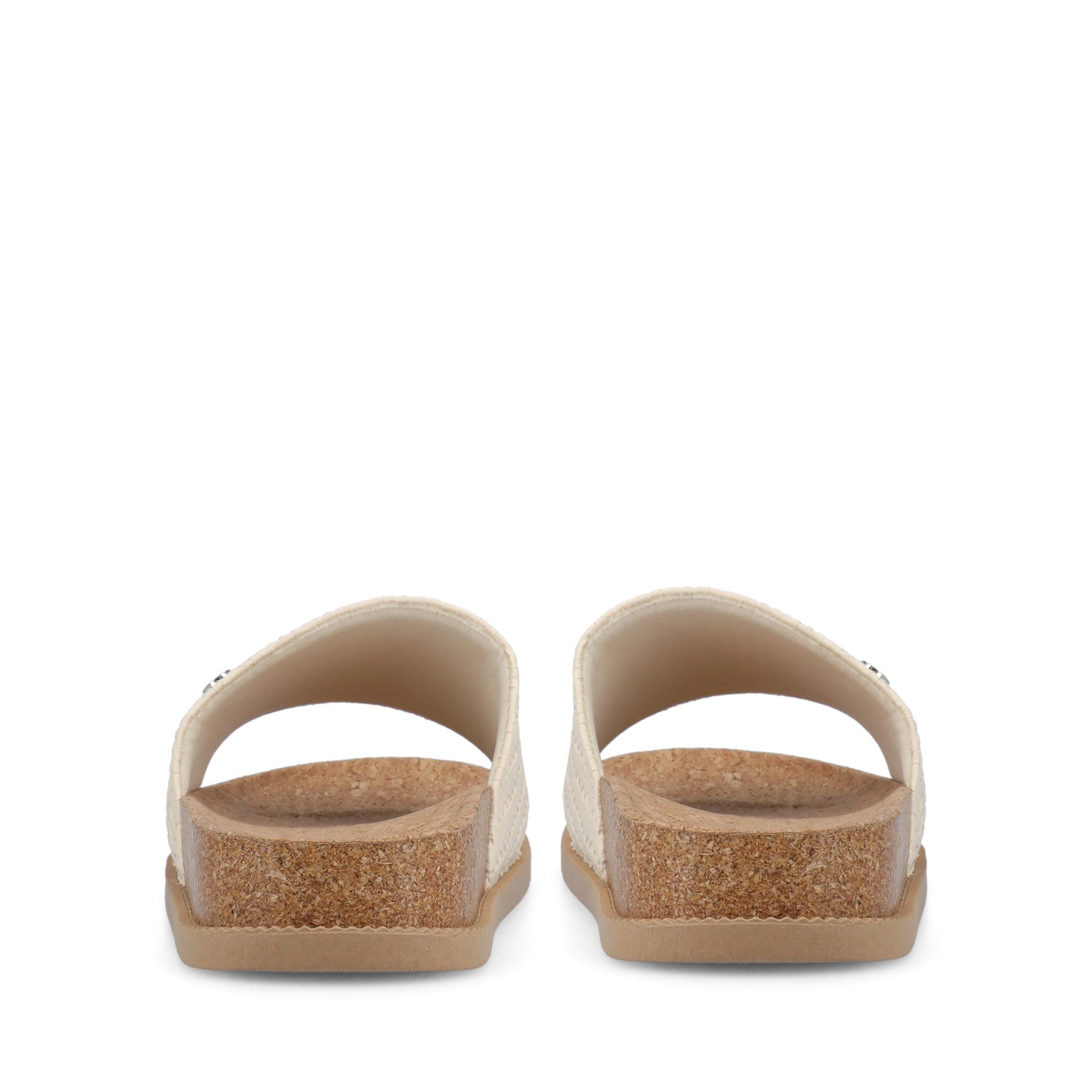 SHEENA SLIP ON BEACH SANDALS - Beige