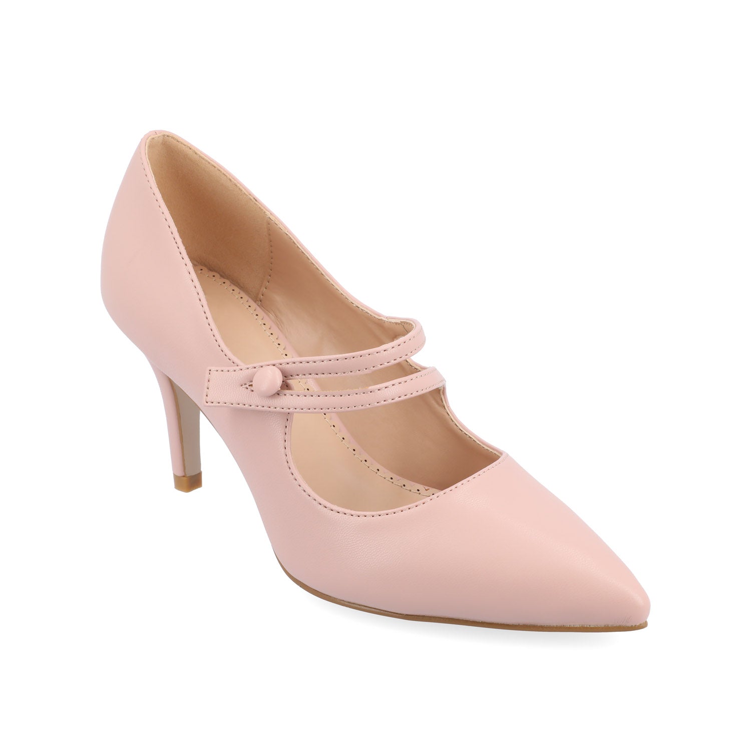 SIDNEY STILETTO PUMP HEELS IN VEGAN LEATHER