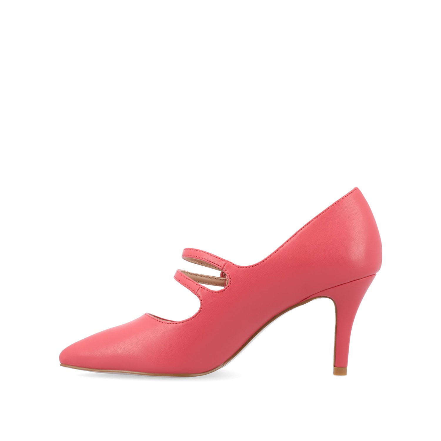 SIDNEY STILETTO PUMP HEELS IN VEGAN LEATHER
