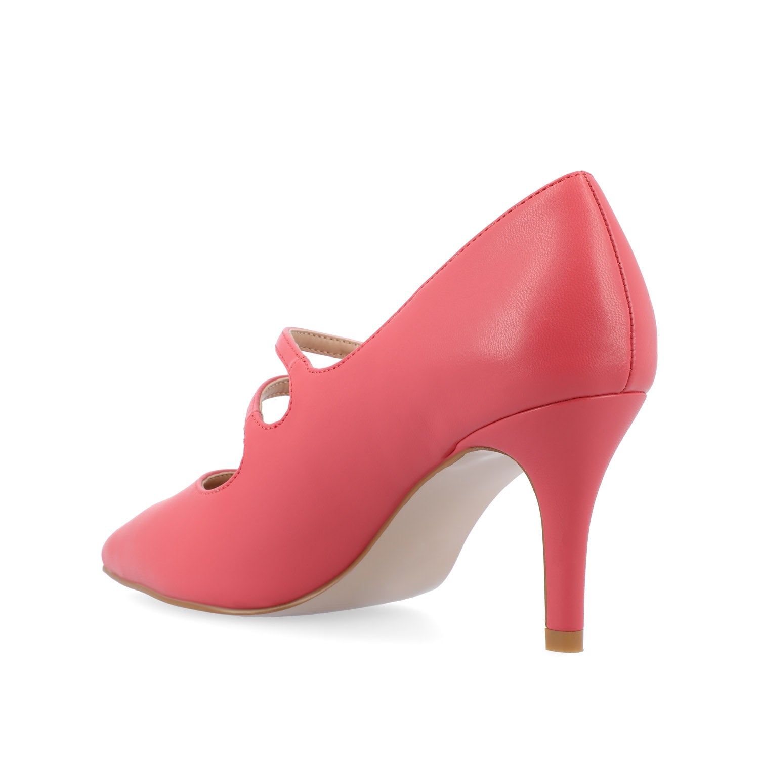 SIDNEY STILETTO PUMP HEELS IN NARROW - Coral