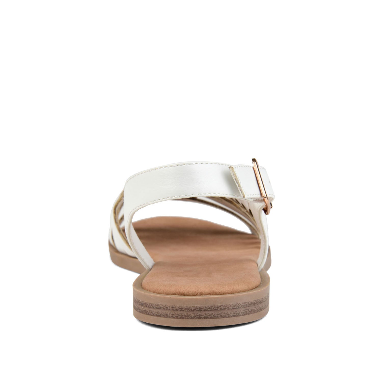 SOLAY MULTI STRAP SANDALS IN VEGAN LEATHER - White