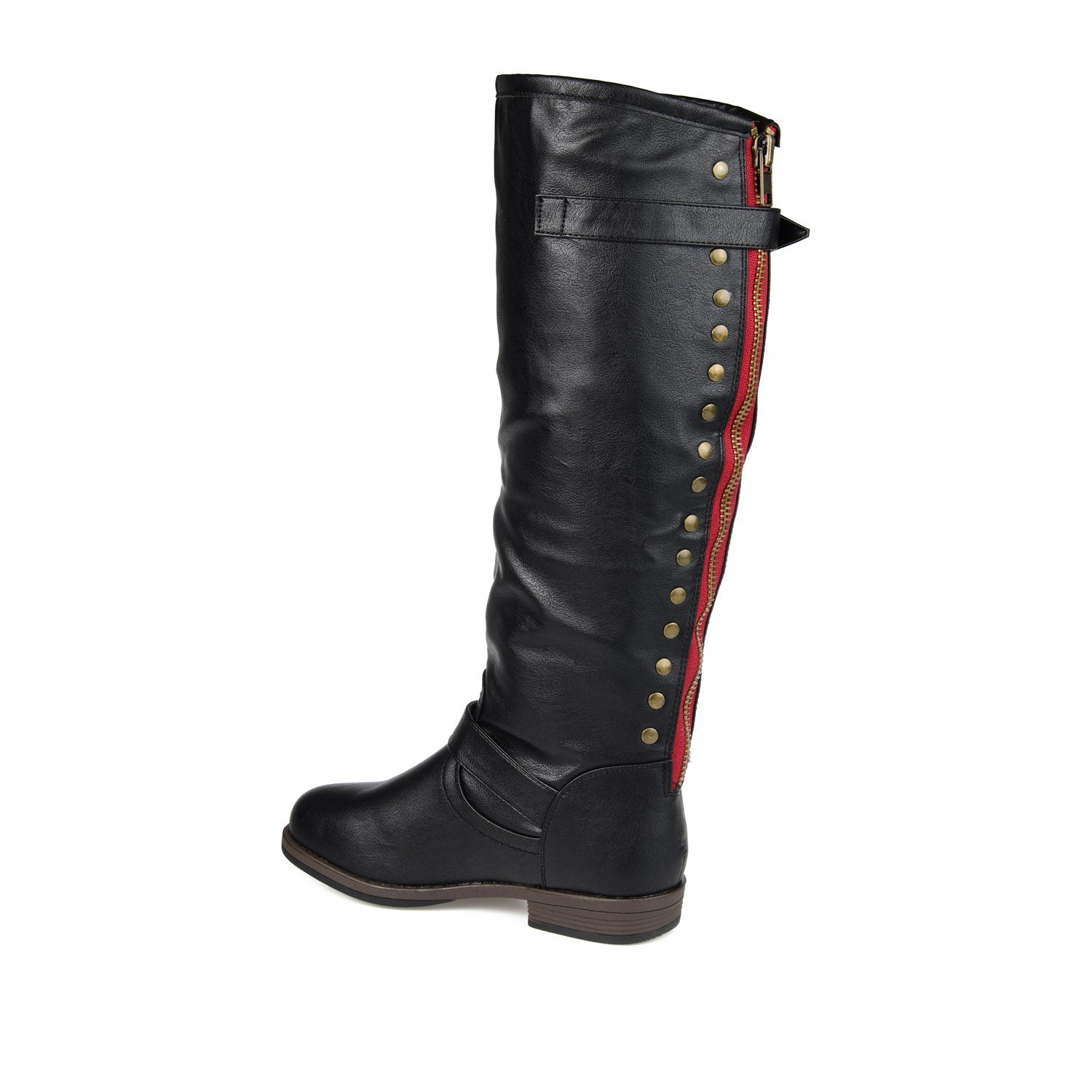 SPOKANE RIDING BOOTS IN VEGAN LEATHER - Black