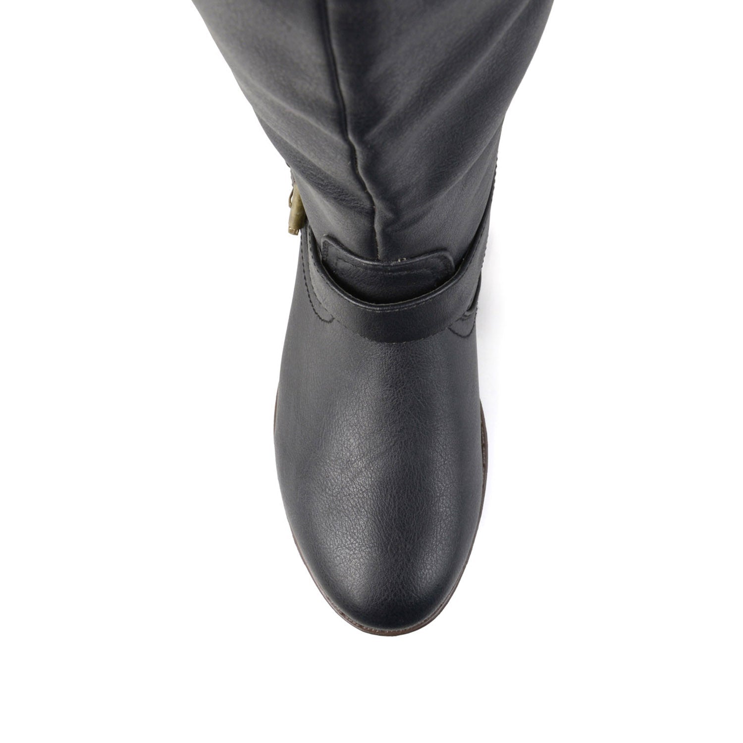 SPOKANE RIDING BOOTS IN VEGAN LEATHER - Black