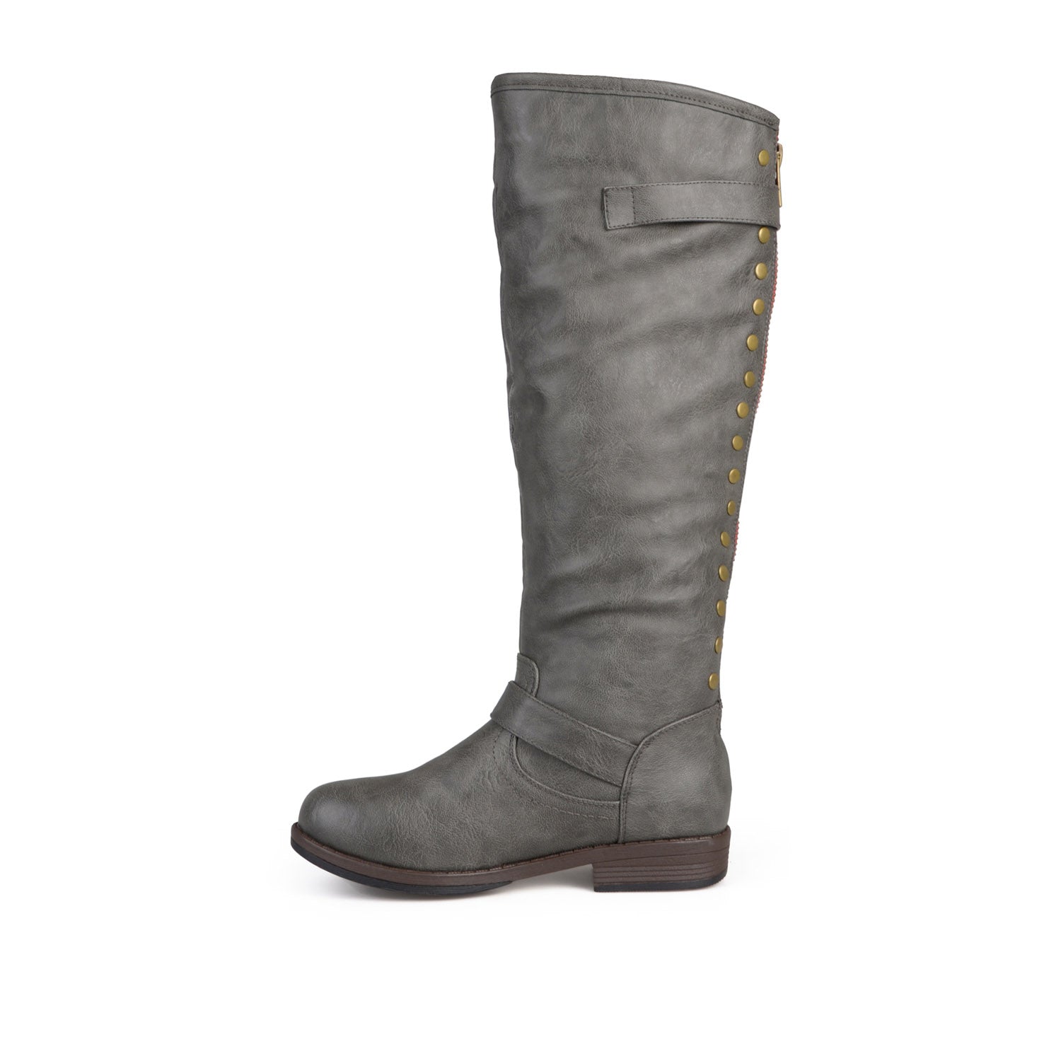 SPOKANE RIDING BOOTS IN VEGAN LEATHER - Dark Grey