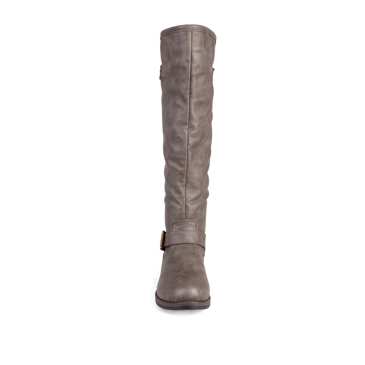SPOKANE RIDING BOOTS IN VEGAN LEATHER - Taupe