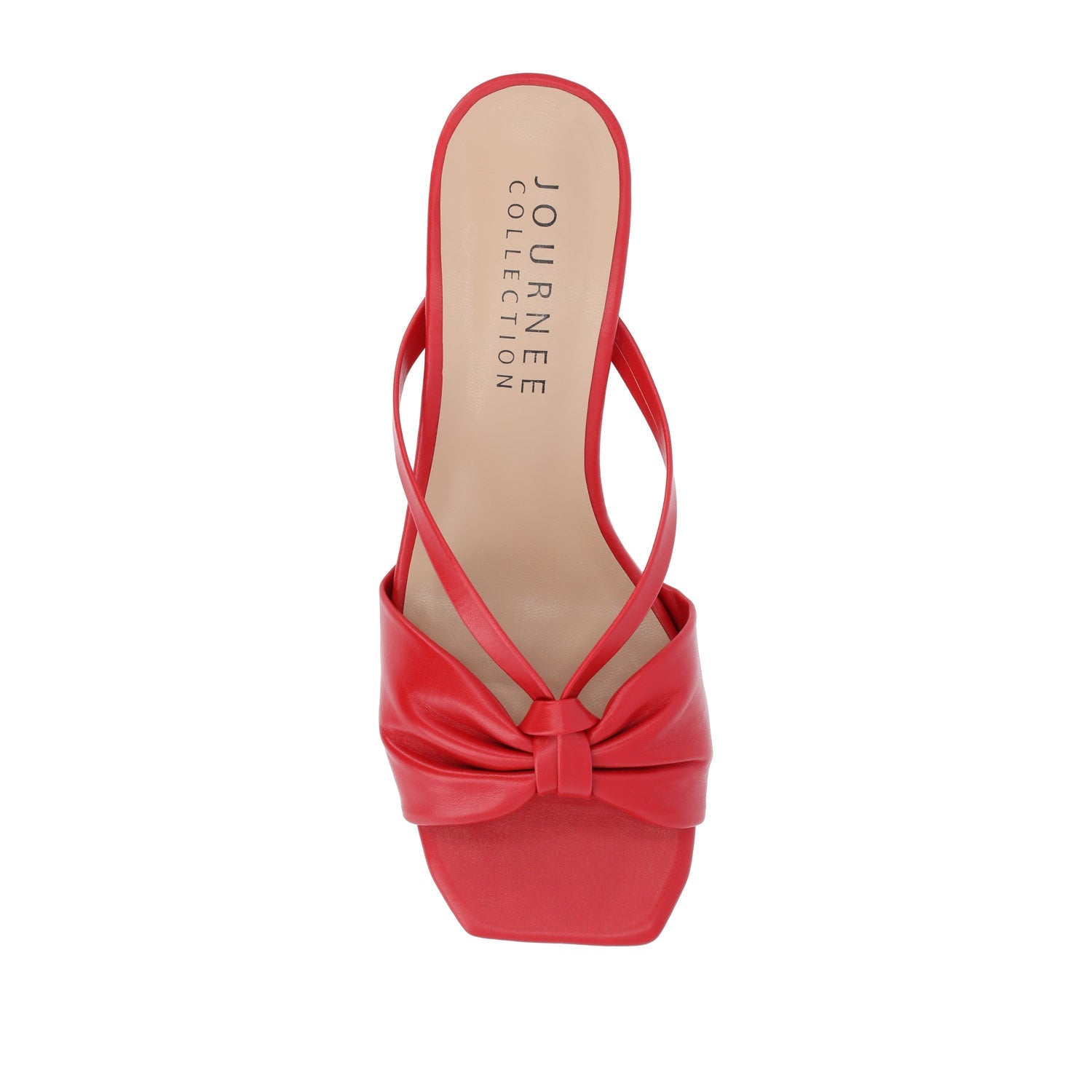 STARLING SLIP ON KITTEN HEELS IN STATEMENT - Red