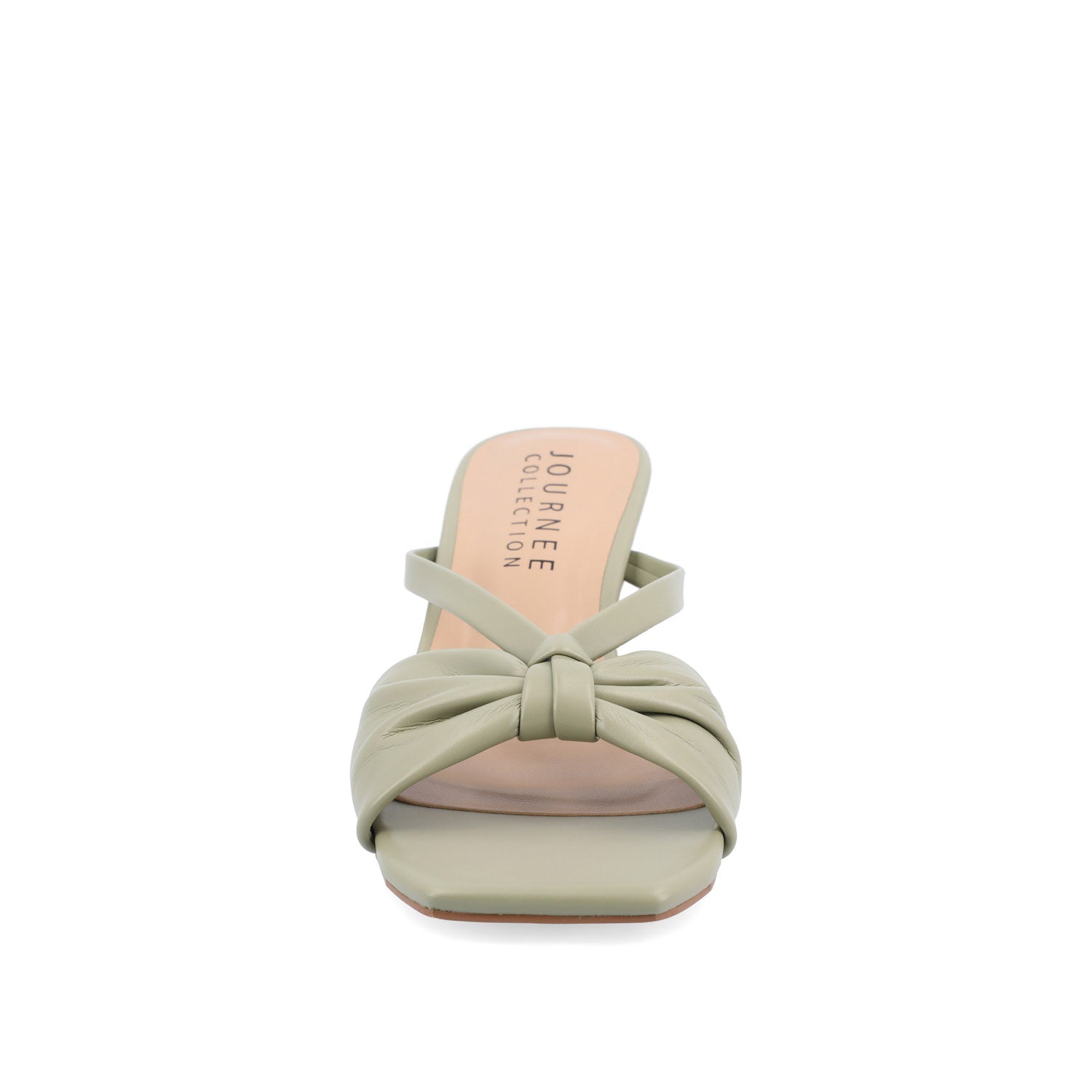 STARLING KITTEN HEELS IN VEGAN LEATHER - Sage