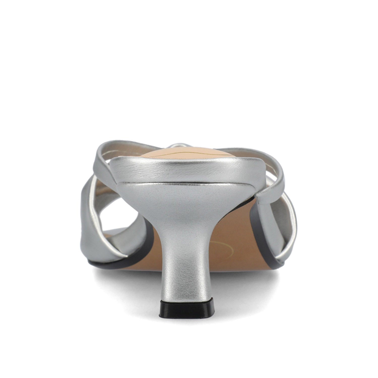 STARLING STATEMENT KITTEN HEELS IN WIDE - Silver